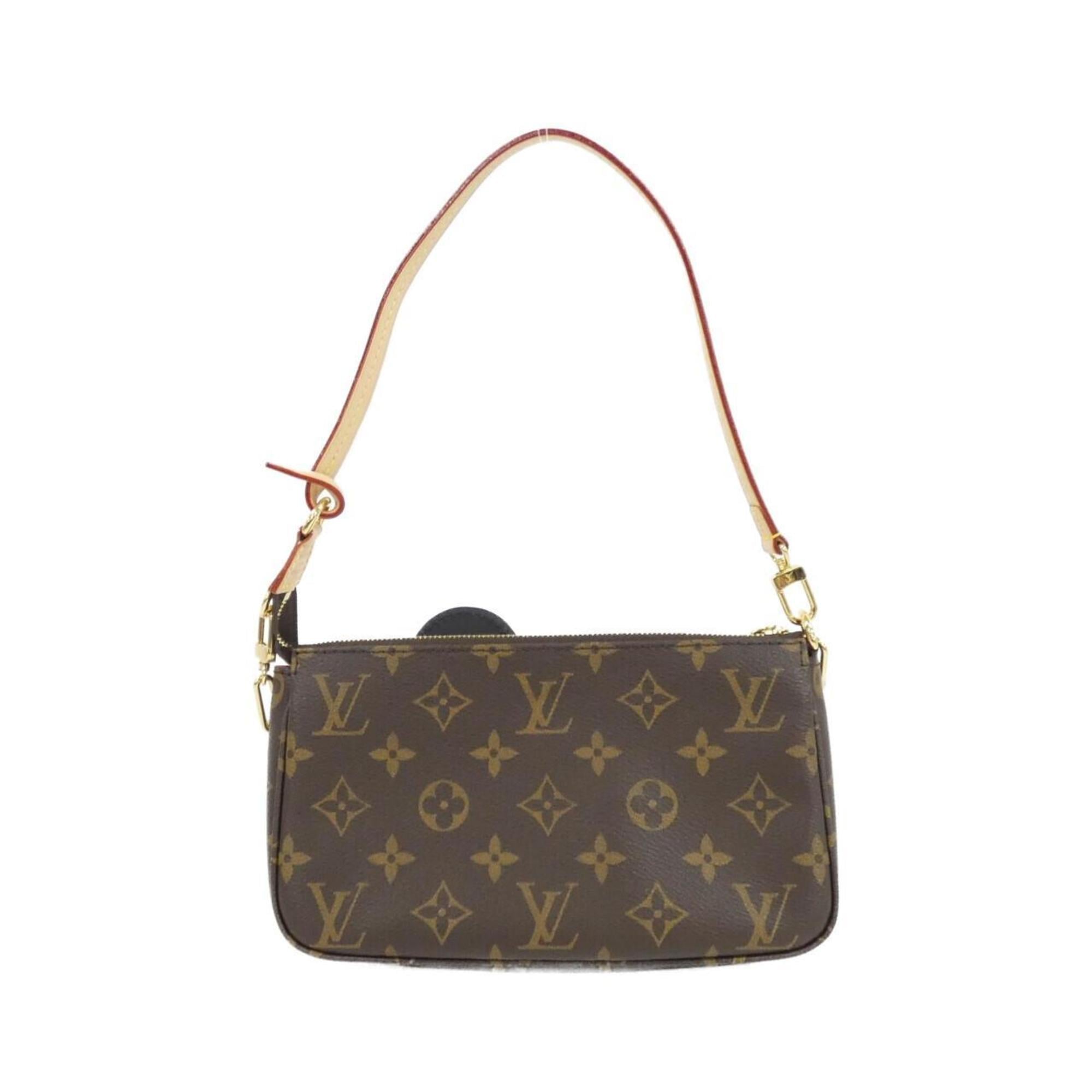 Louis Vuitton Brown Coated Canvas Pochette Pouch (Pre-Owned)