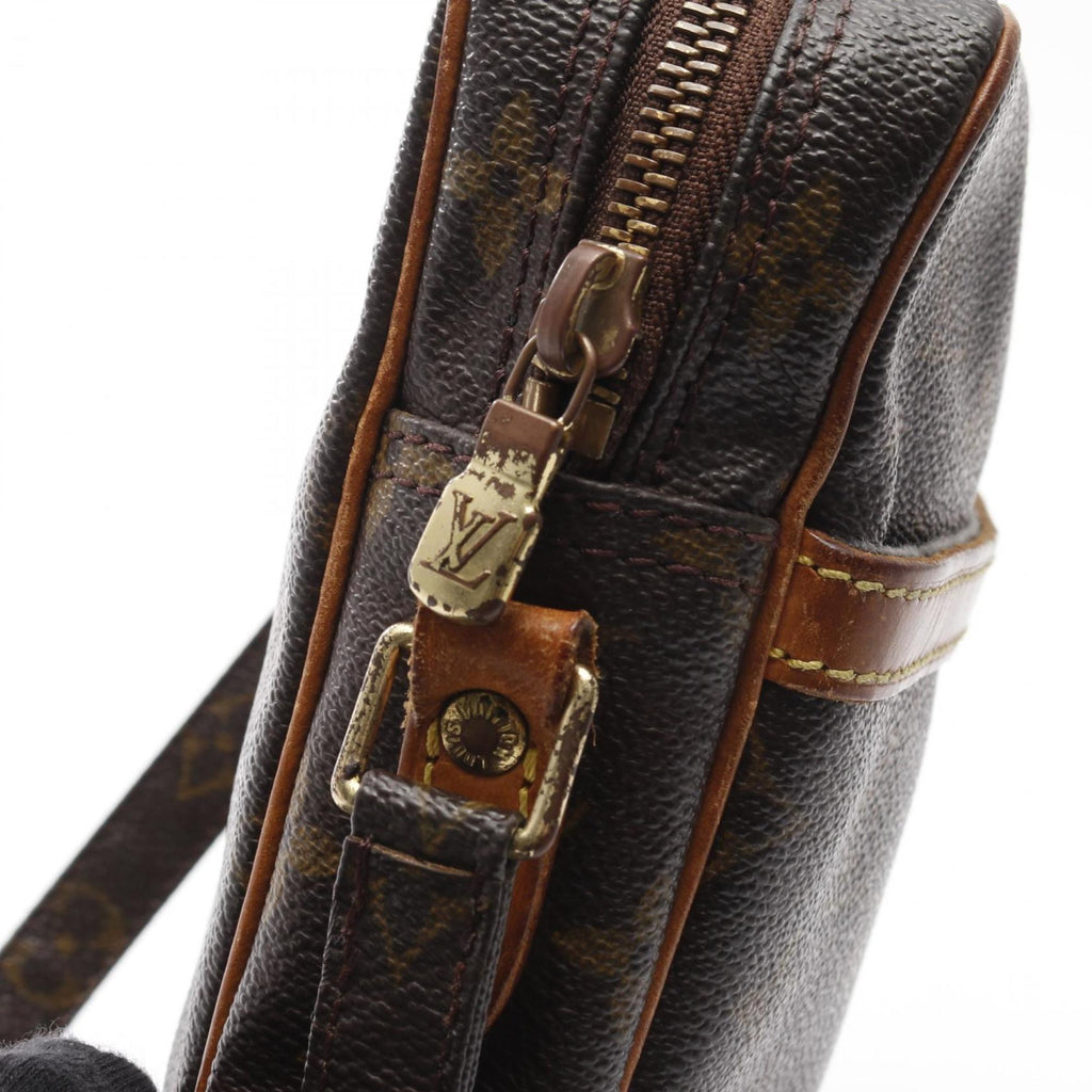Louis Vuitton Brown Pvc Coated Canvas Leather Shoulder Bag (Pre-Owned)