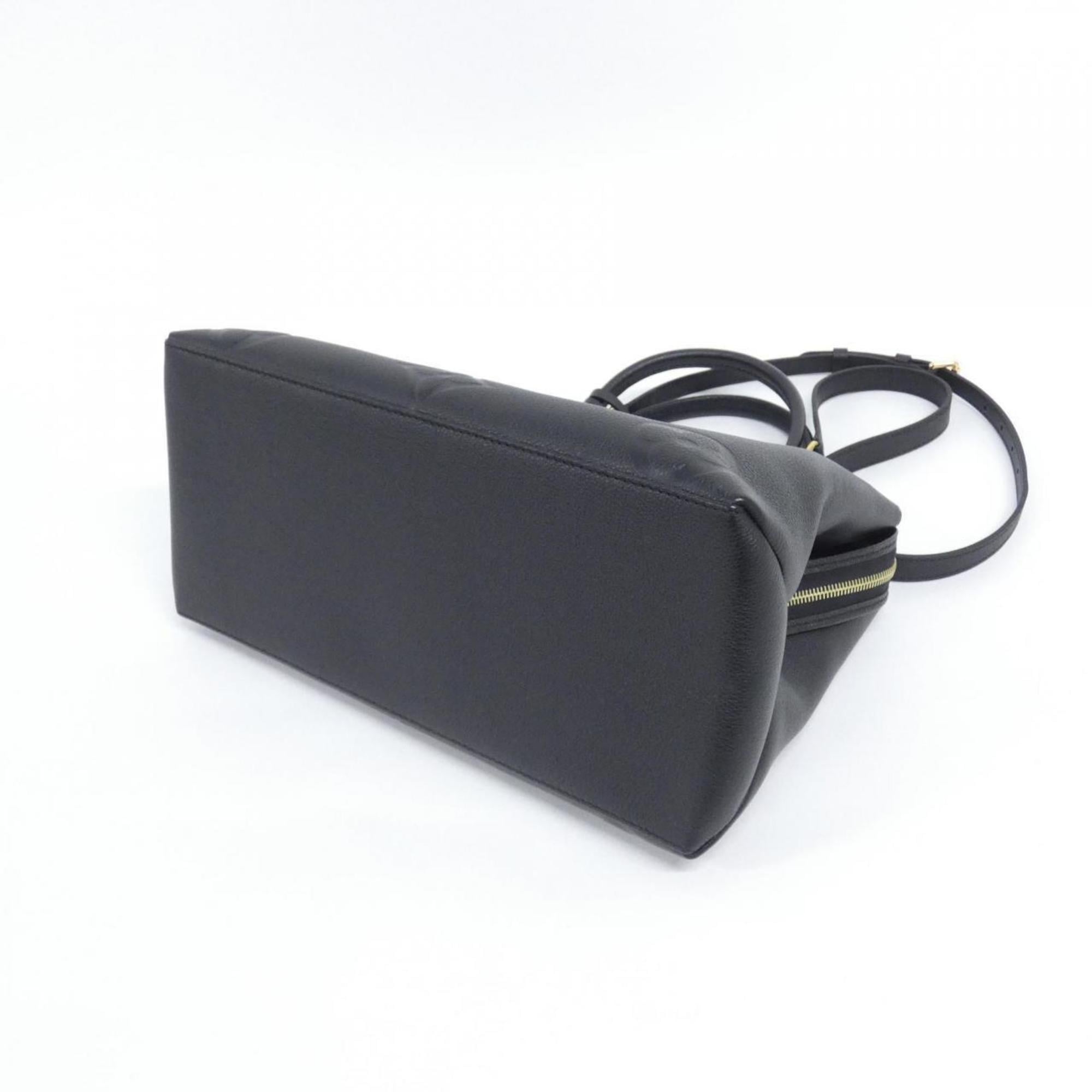 Louis Vuitton Black Leather Handbag (Pre-Owned)