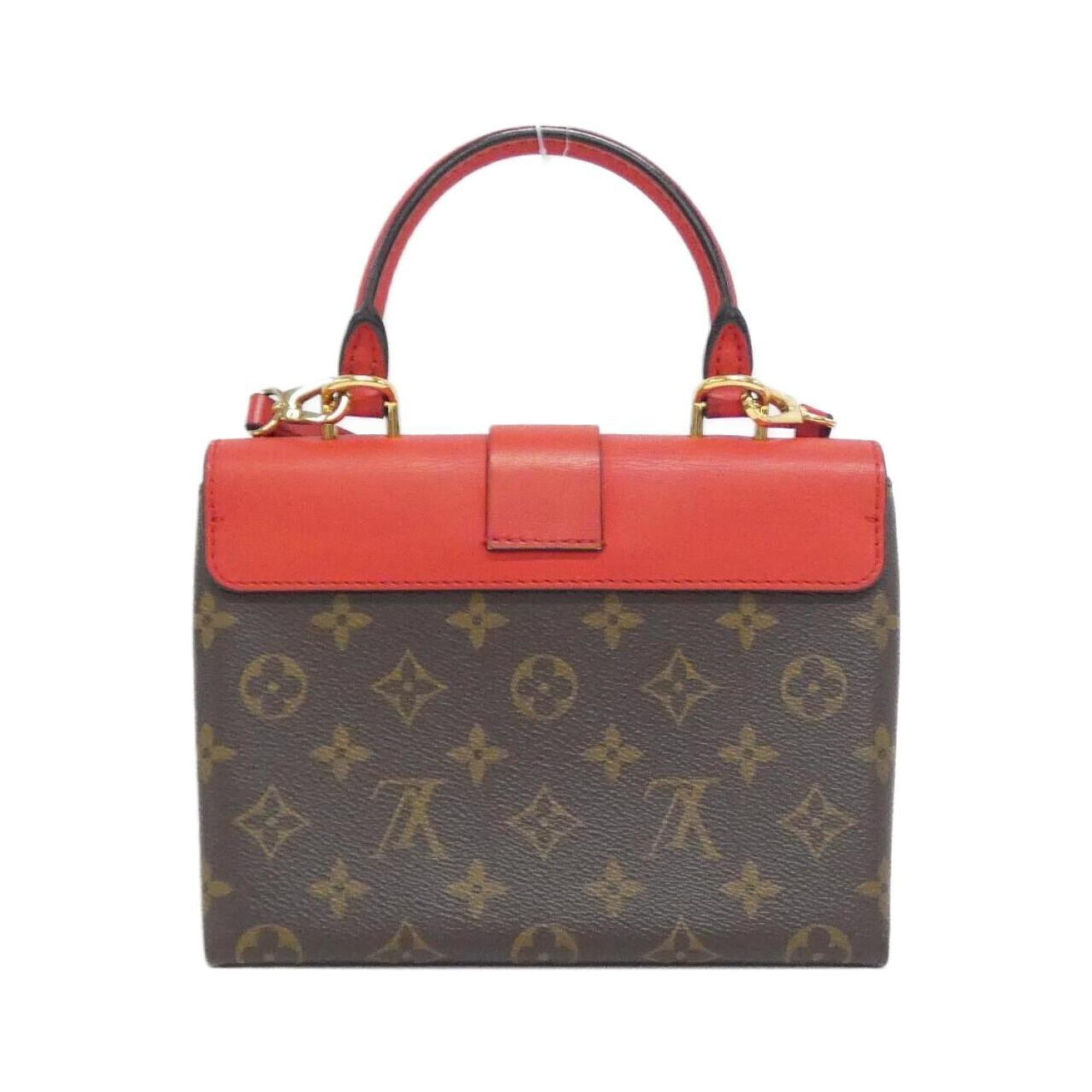 Louis Vuitton Coquelicots Marron Coated Canvas Leather Handbag (Pre-Owned)