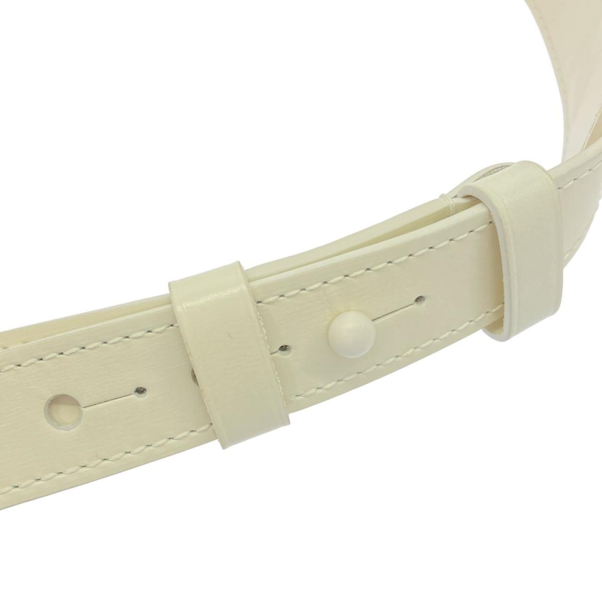 Louis Vuitton White Leather Shoulder Bag (Pre-Owned)
