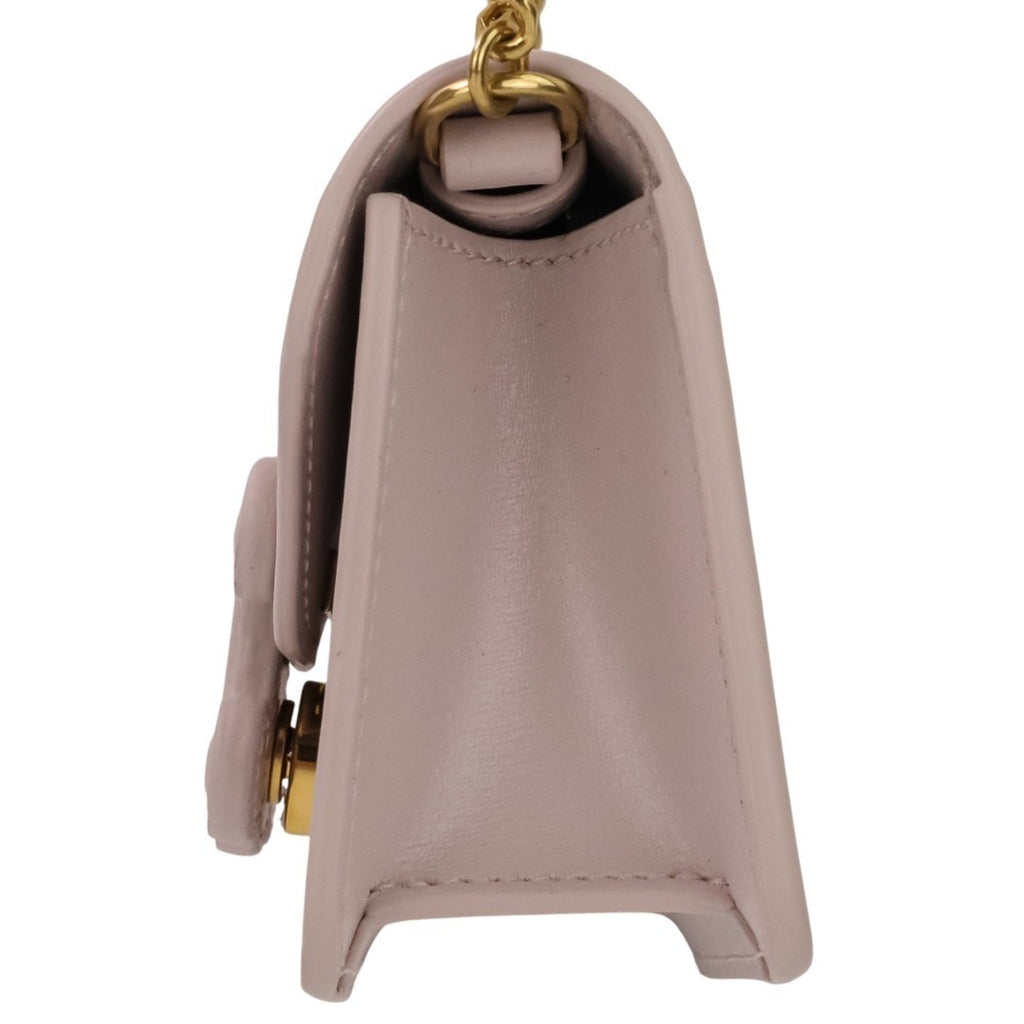 Triomphe Envelope Wallet on Chain Leather