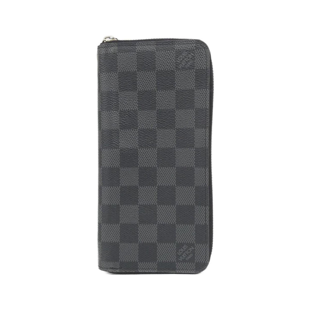 Louis Vuitton Dark Gray Graphite Coated Canvas Long Wallet (Bi-Fold) (Pre-Owned)