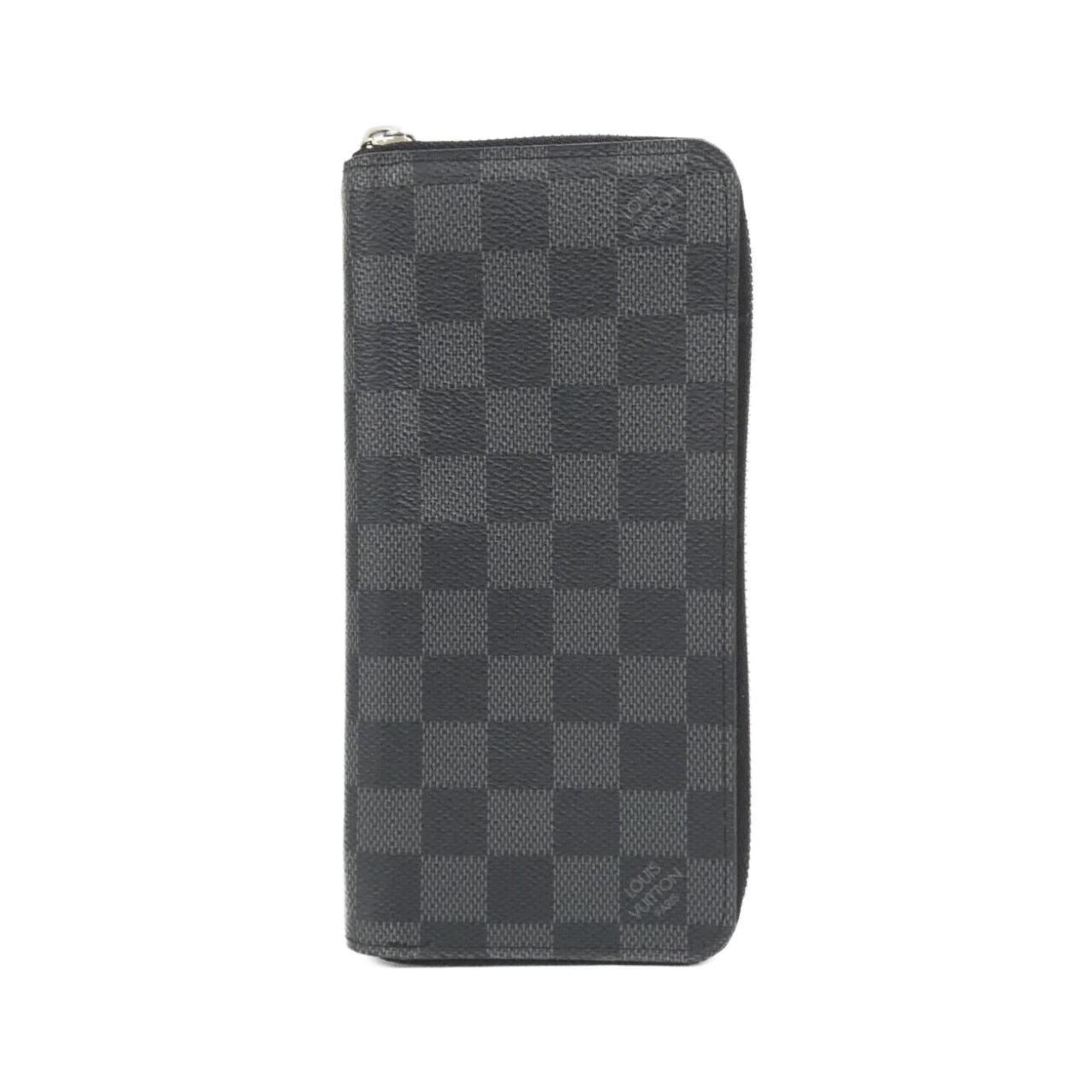 Louis Vuitton Dark Gray Graphite Coated Canvas Long Wallet (Bi-Fold) (Pre-Owned)