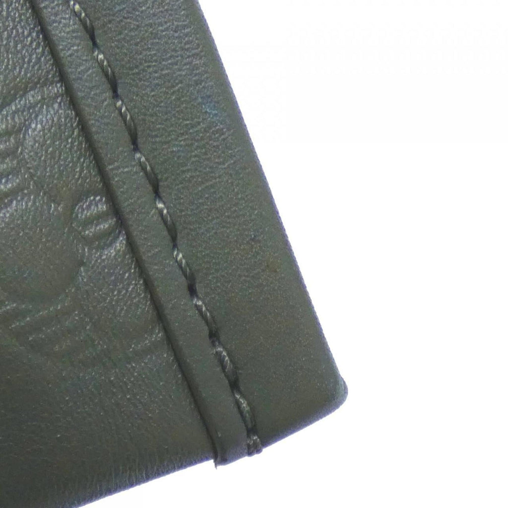 Louis Vuitton Black Khaki Leather Shoulder Bag (Pre-Owned)