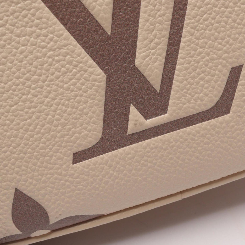 Louis Vuitton Beige Brown Coated Canvas Handbag (Pre-Owned)