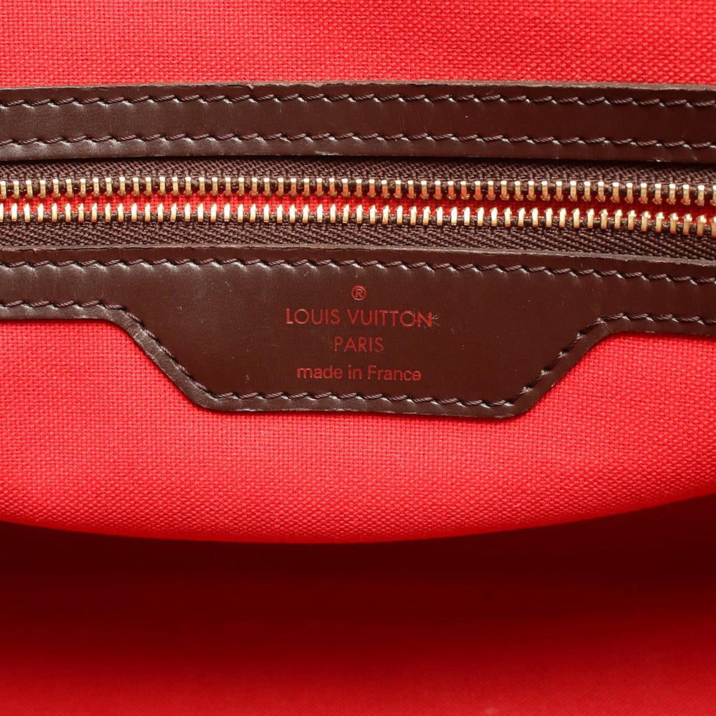 Louis Vuitton Brown Ebene Coated Canvas Leather Tote Bag (Pre-Owned)