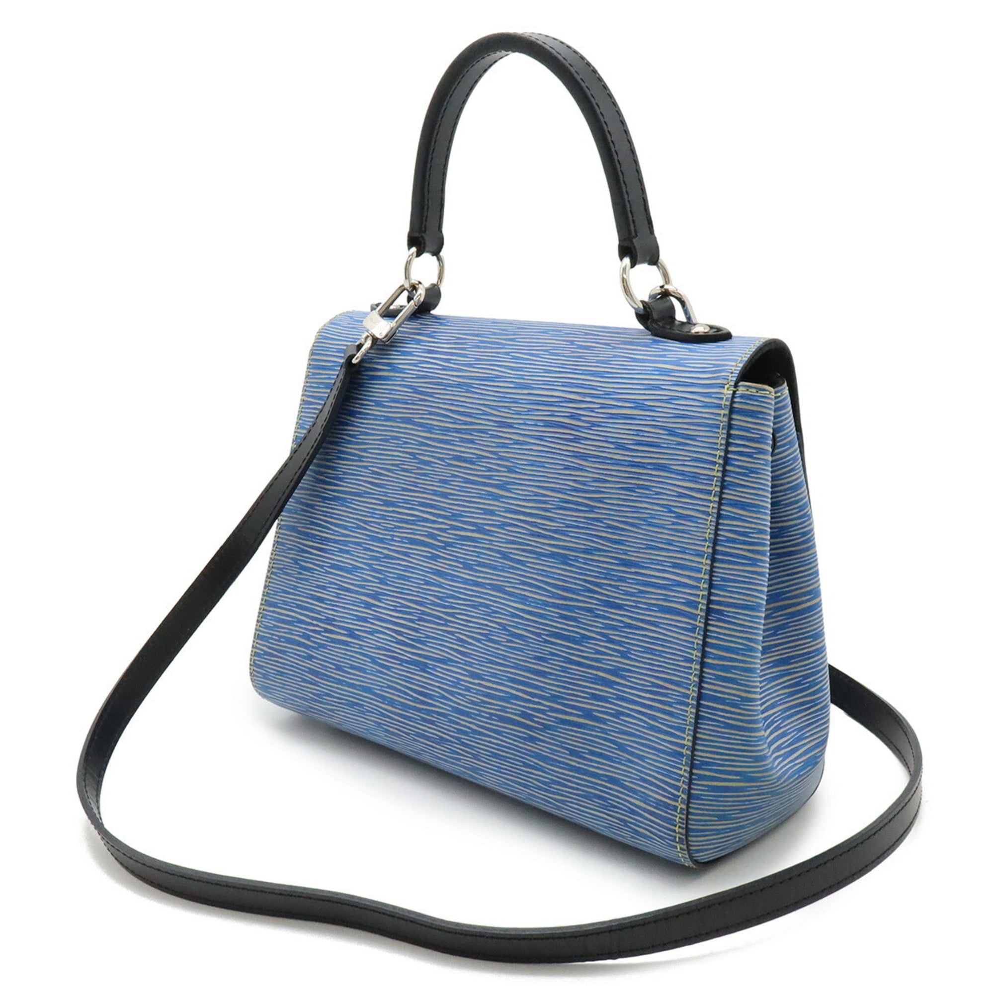 Louis Vuitton Blue Epi Leather Handbag Shoulder Bag (Pre-Owned)