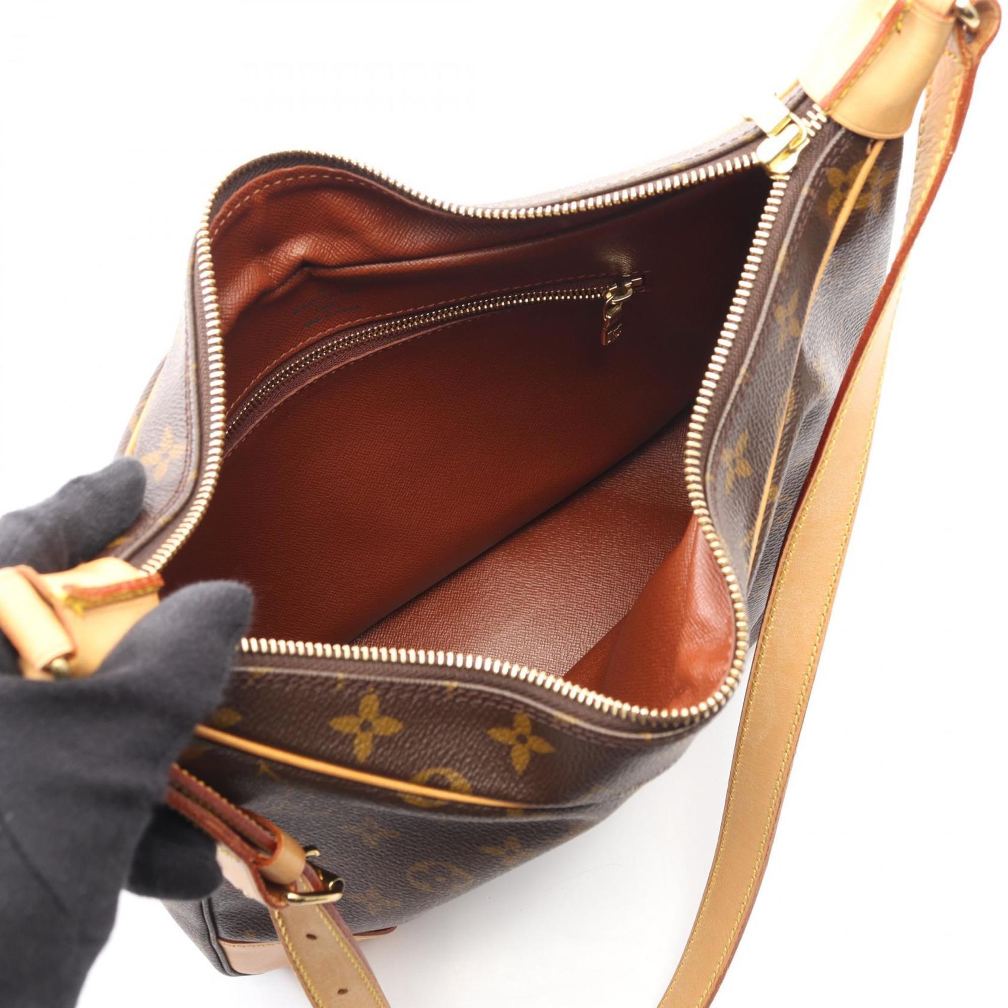 Louis Vuitton Brown Monogram Coated Canvas Leather Shoulder Bag (Pre-Owned)