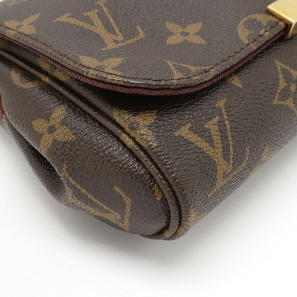 Louis Vuitton Brown Monogram Clutch Bag Pouch Shoulder Bag (Pre-Owned)