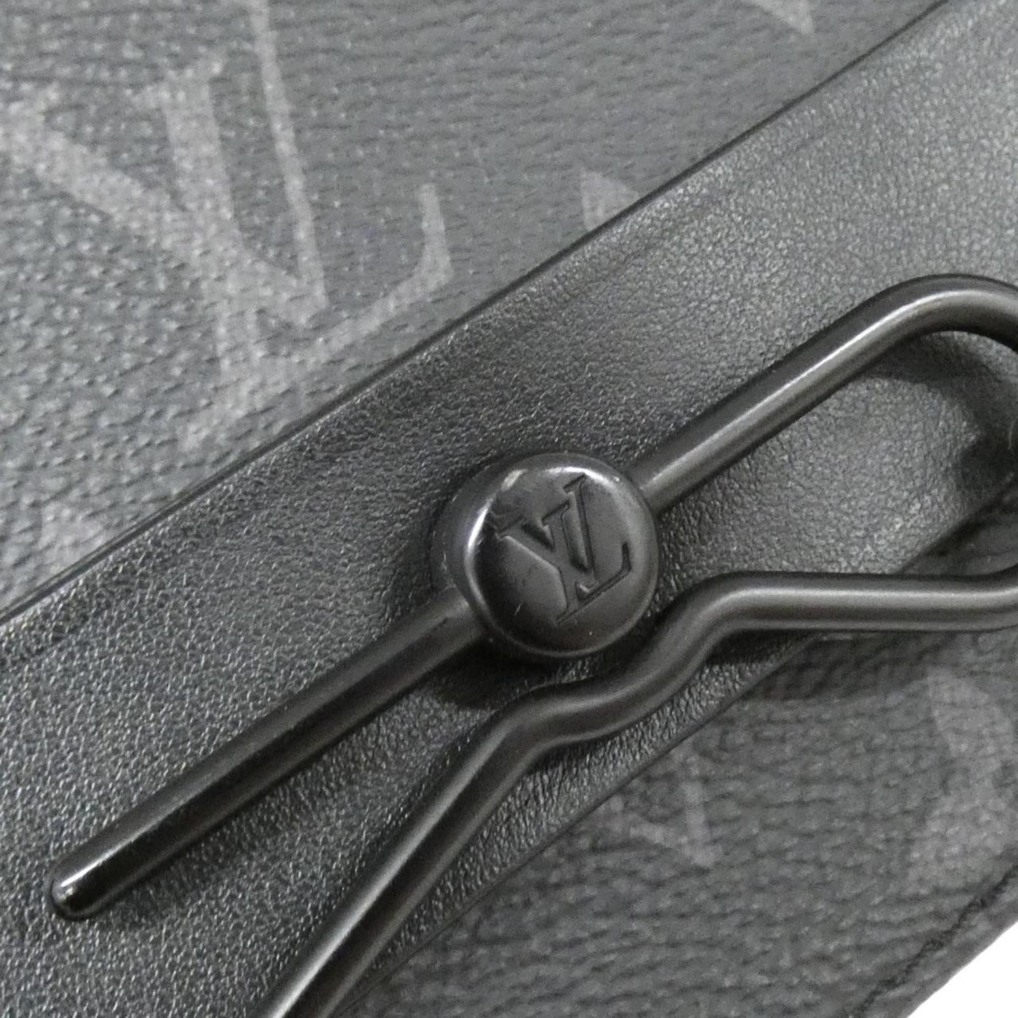 Louis Vuitton Black Coated Canvas Shoulder Bag (Pre-Owned)