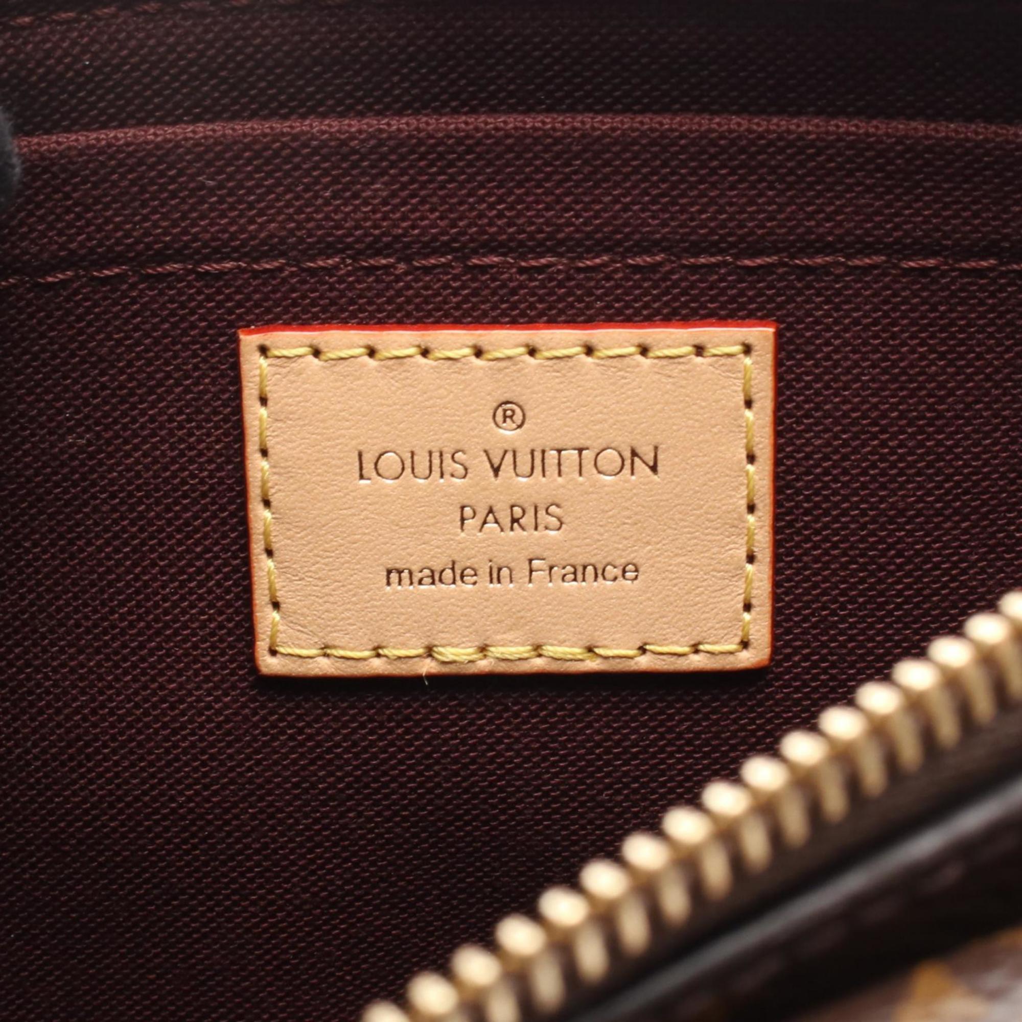 Louis Vuitton Brown Monogram Coated Canvas Leather Shoulder Bag (Pre-Owned)