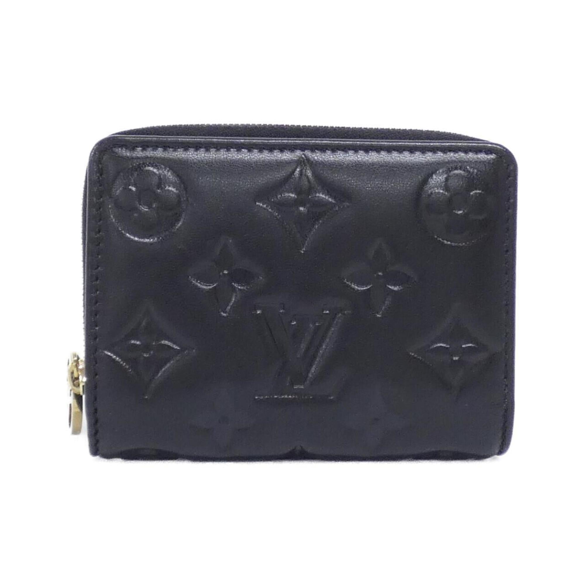 Louis Vuitton Black Leather Coin Purse/Coin Case (Pre-Owned)