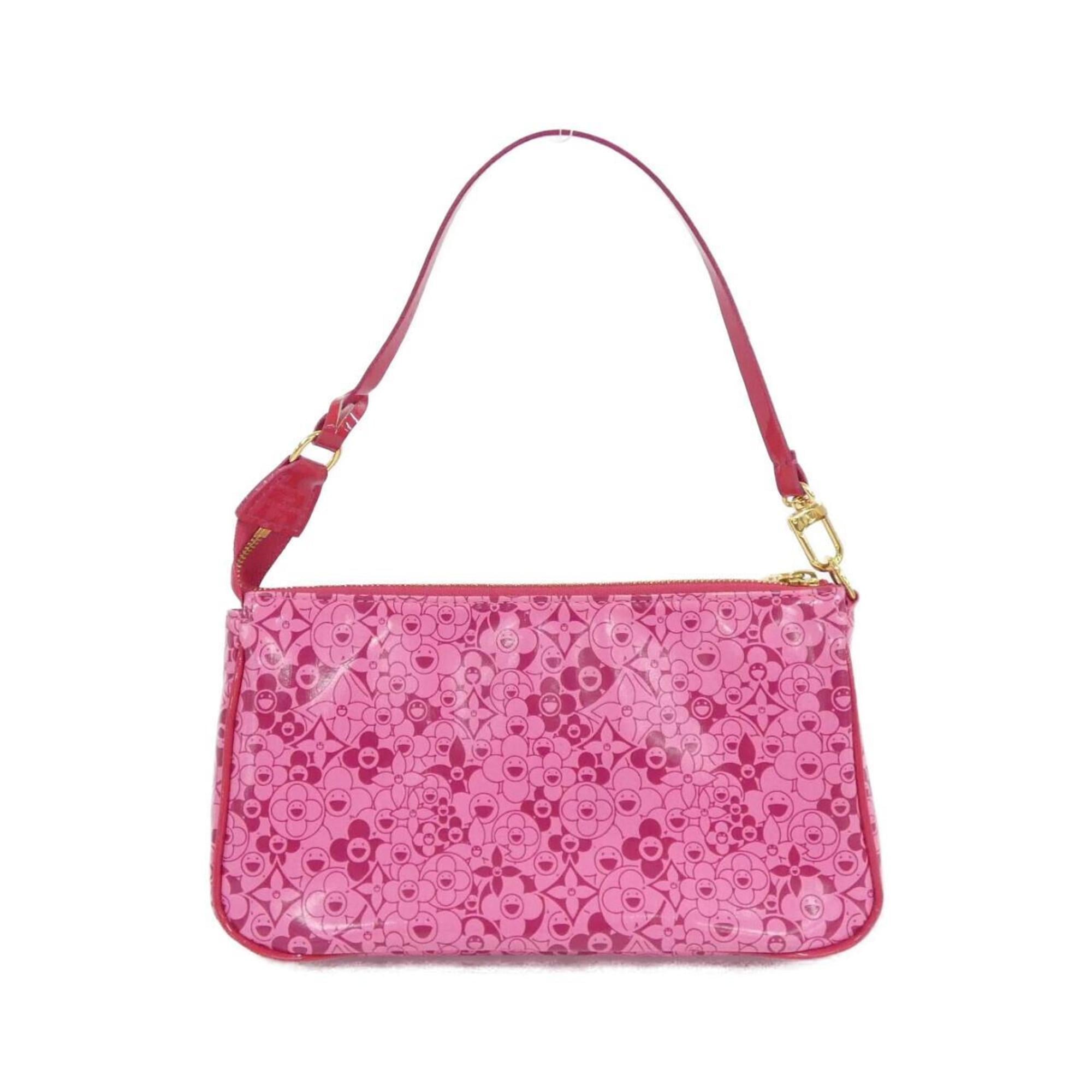 Louis Vuitton Rose Pvc Pochette Pouch (Pre-Owned)