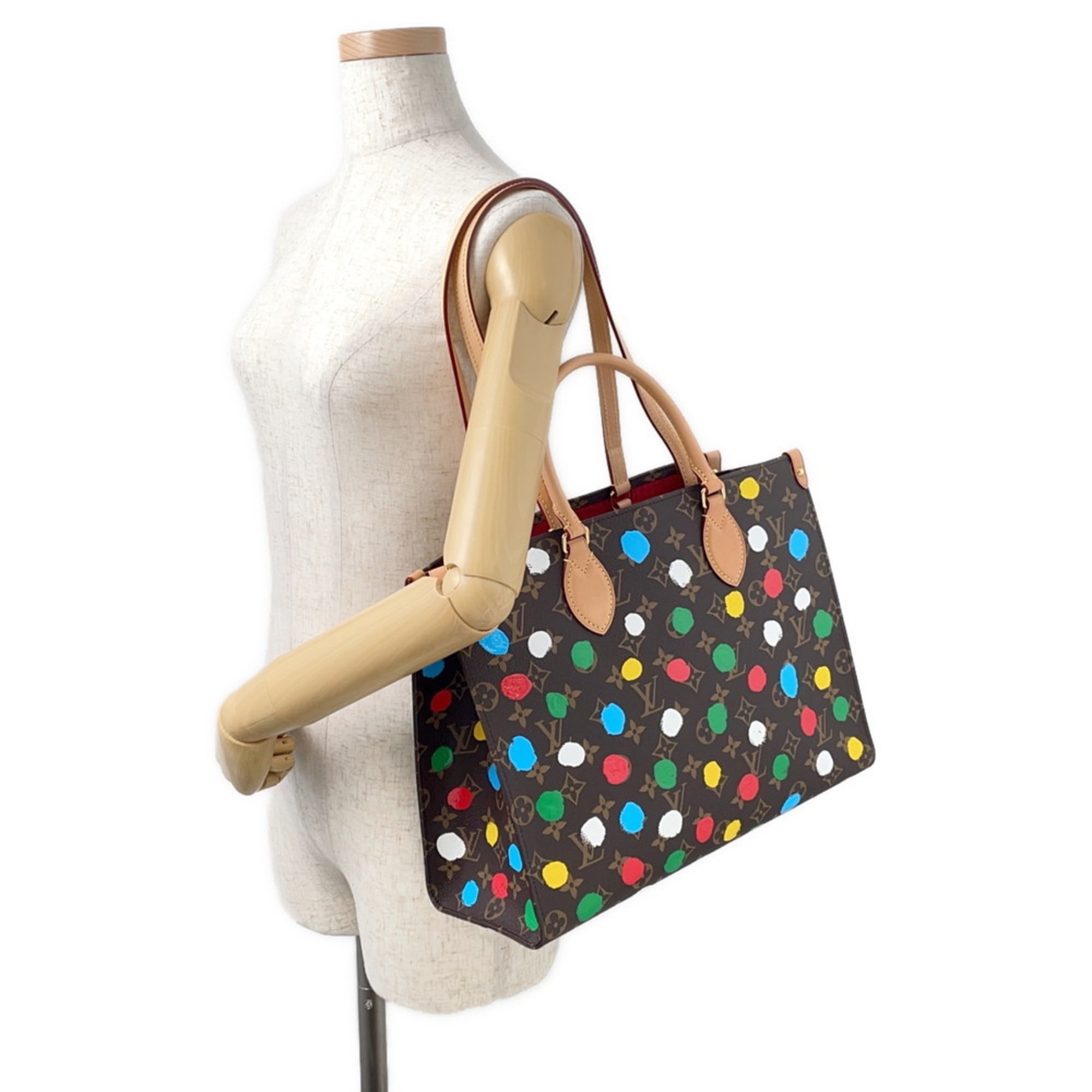 Louis Vuitton Monogram Red Color Monogram Tote Bag (Pre-Owned)