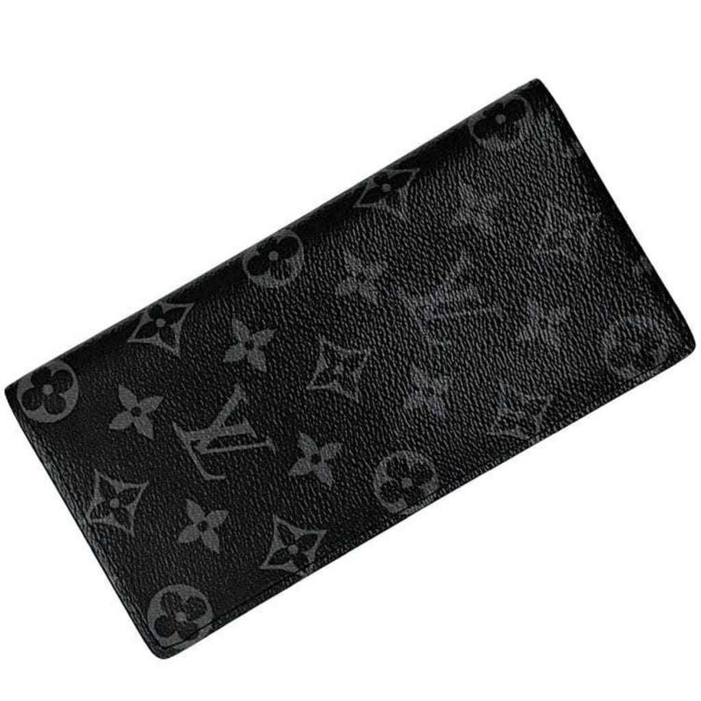 Louis Vuitton Black Monogram Eclipse Monogram Eclipse Long Wallet (Bi-Fold) (Pre-Owned)