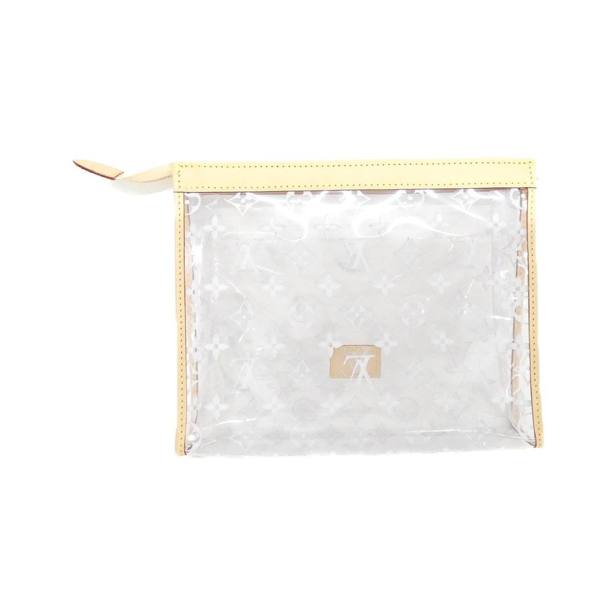 Louis Vuitton Gold Natural Polyester Pouch (Pre-Owned)