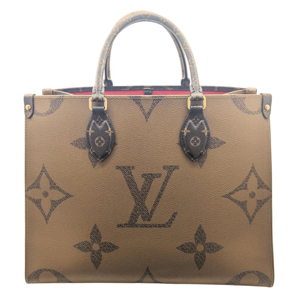 Louis Vuitton Brown Monogram Monogram Reverse Monogram Reverse Monogram Handbag Shoulder Bag Tote Bag (Pre-Owned)