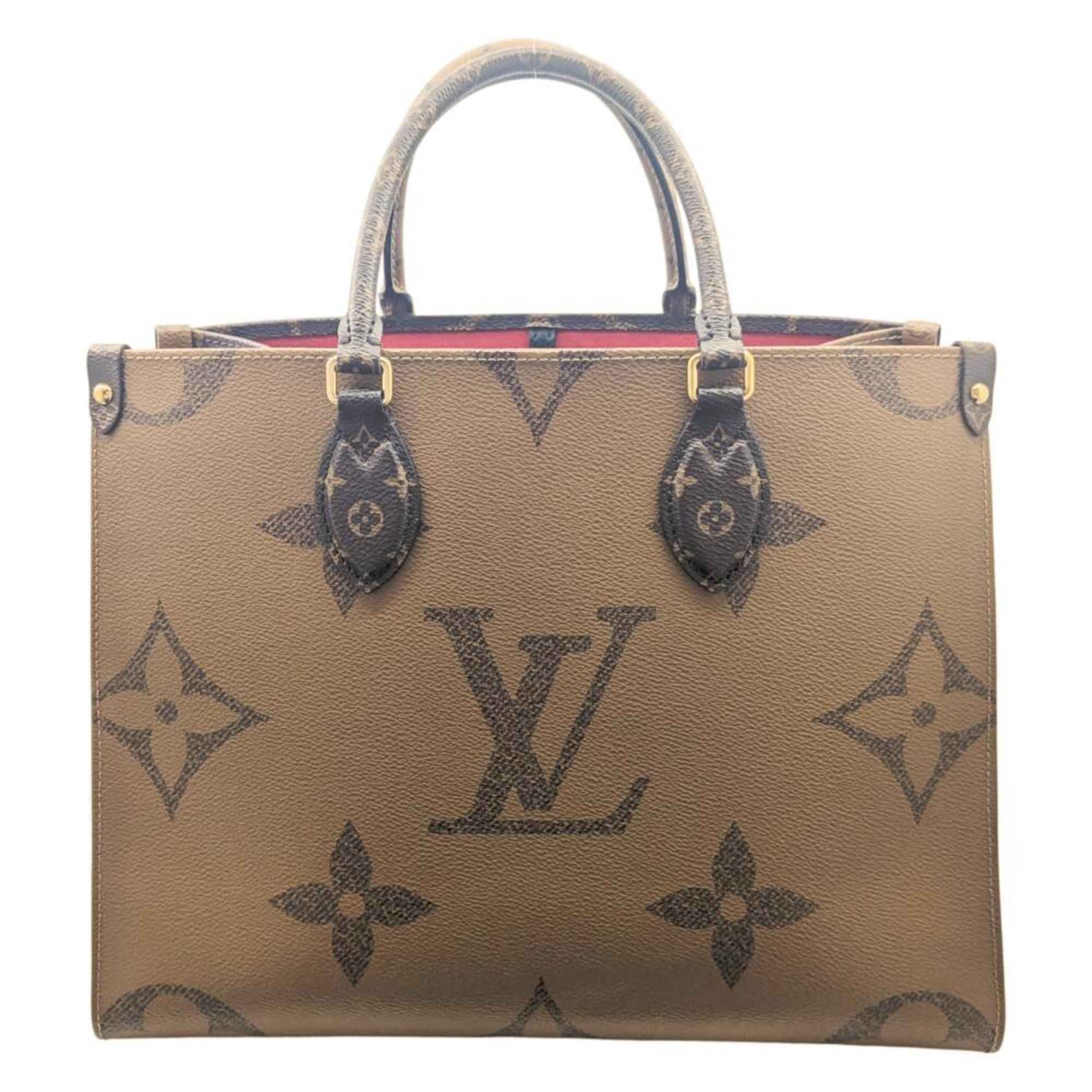 Louis Vuitton Brown Monogram Monogram Reverse Monogram Reverse Monogram Handbag Shoulder Bag Tote Bag (Pre-Owned)