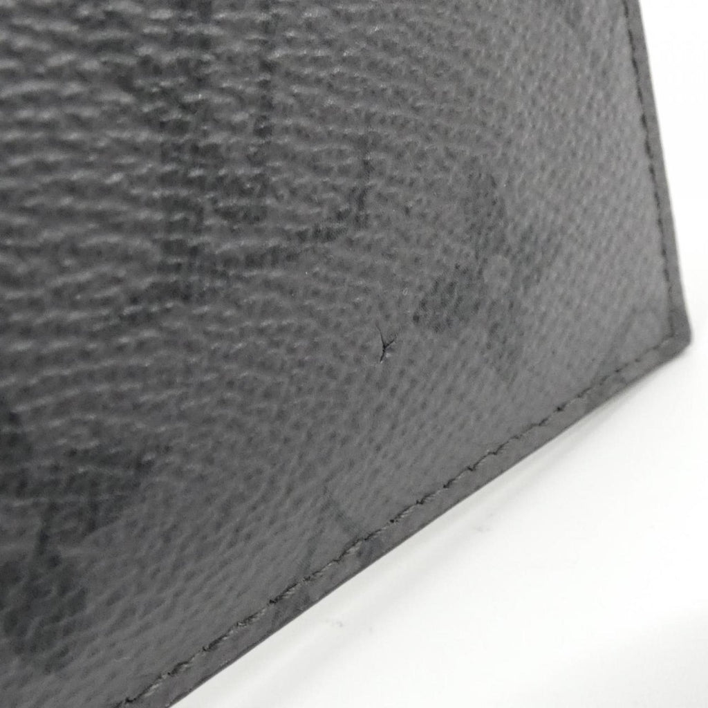 Louis Vuitton Black Gris Coated Canvas Leather Coin Purse/Coin Case (Pre-Owned)