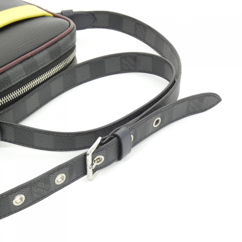 Louis Vuitton Graphite Coated Canvas Leather Shoulder Bag (Pre-Owned)