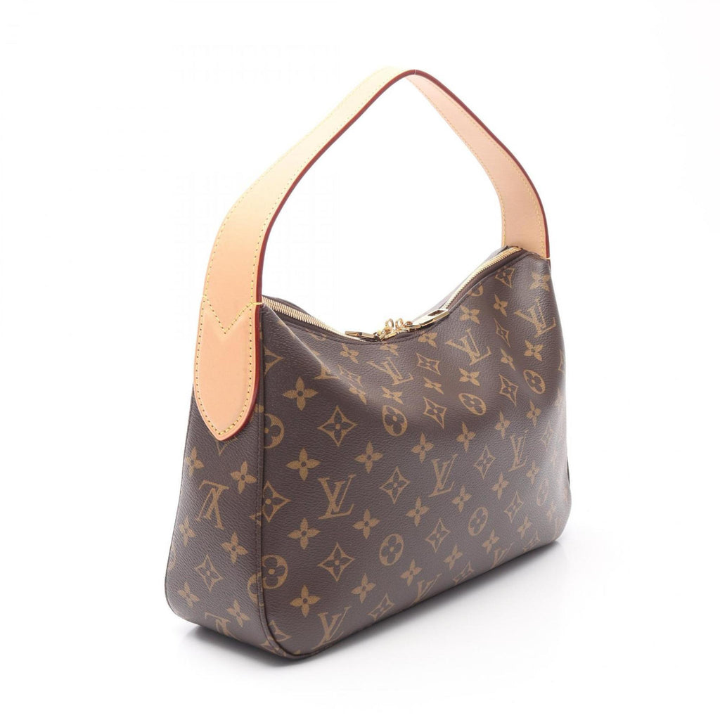 Louis Vuitton Brown Coated Canvas Leather Shoulder Bag (Pre-Owned)