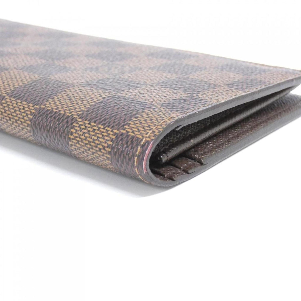 Louis Vuitton Brown Coated Canvas Long Wallet (Bi-Fold) (Pre-Owned)