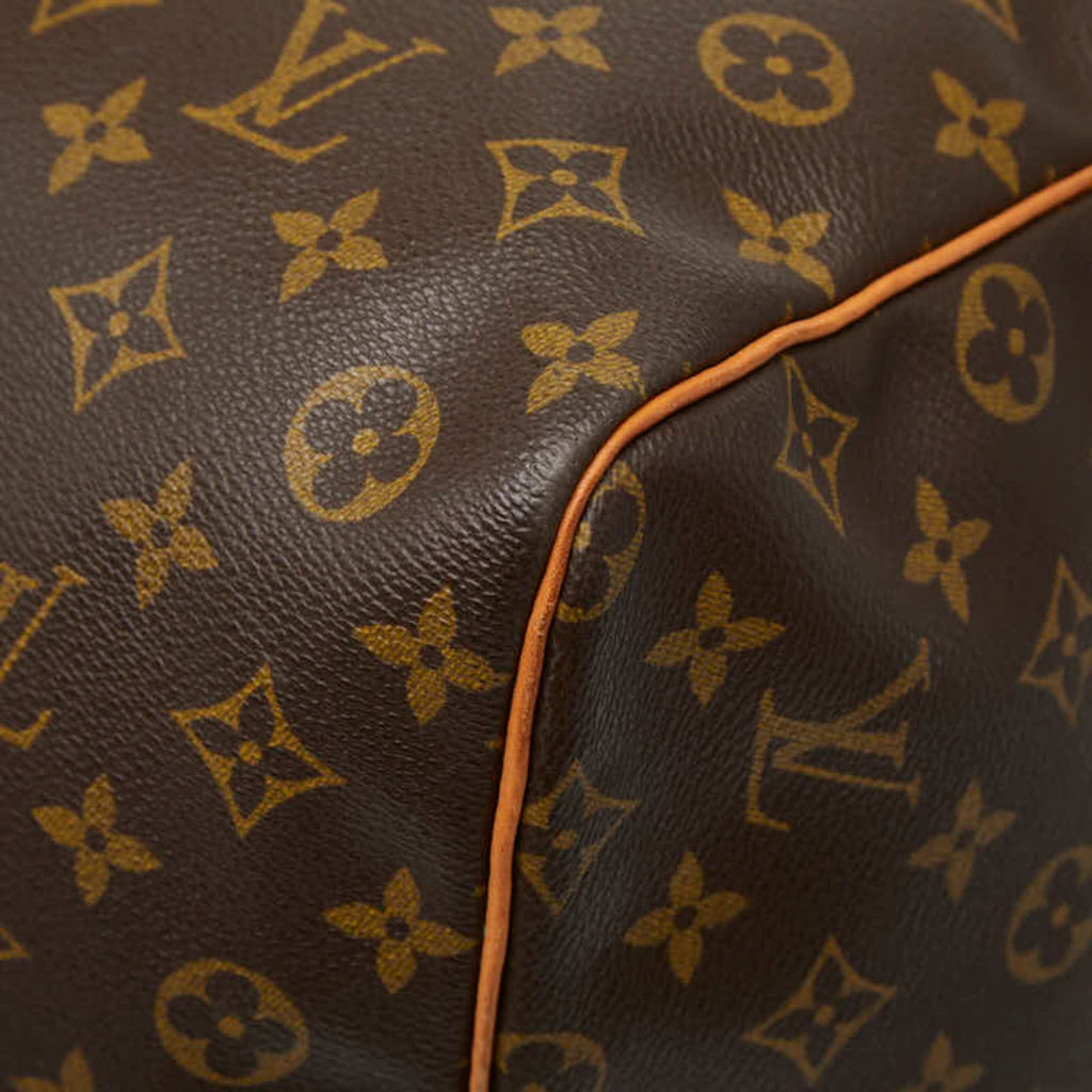Louis Vuitton Brown Pvc Leather Boston Bag (Pre-Owned)