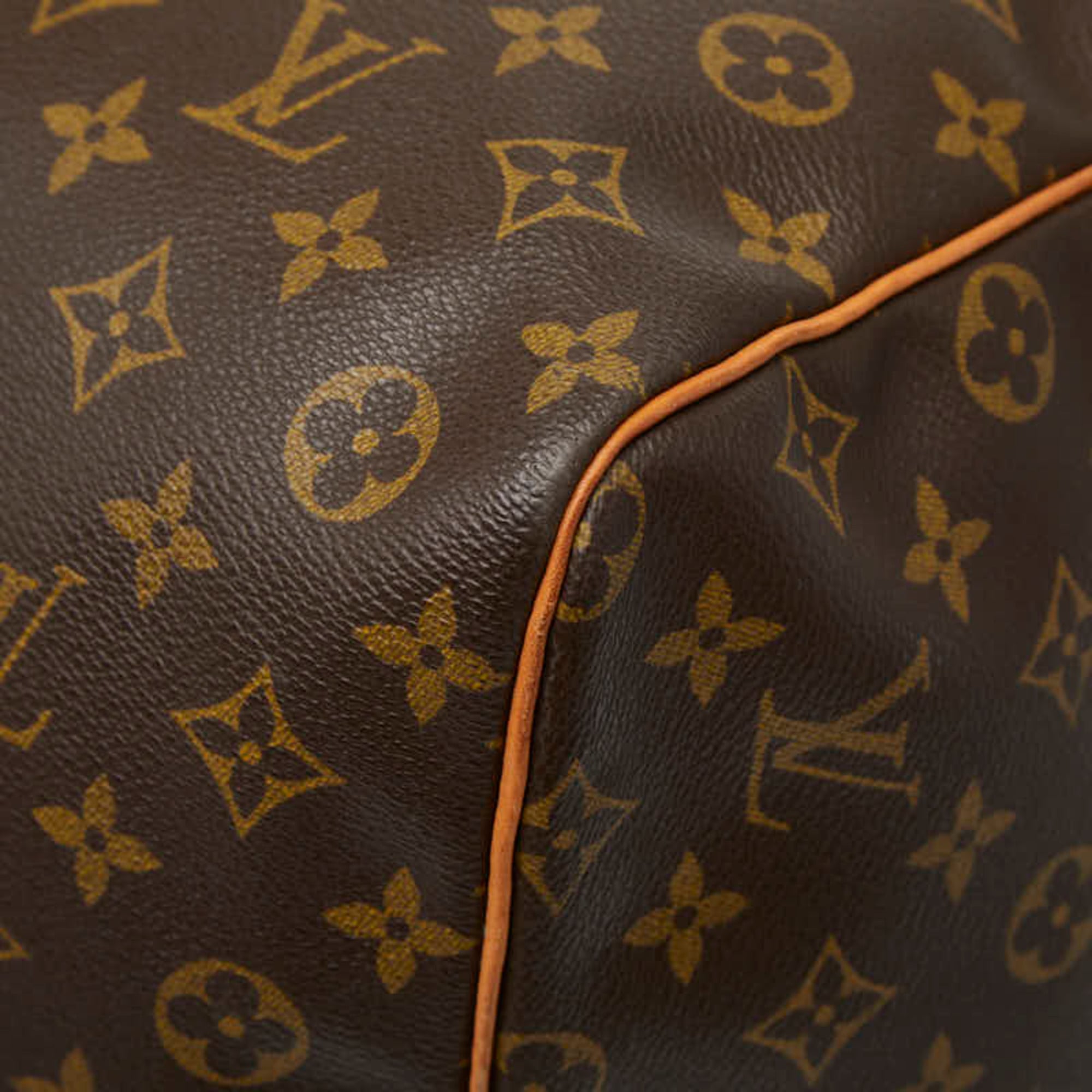 Louis Vuitton Brown Pvc Leather Boston Bag (Pre-Owned)