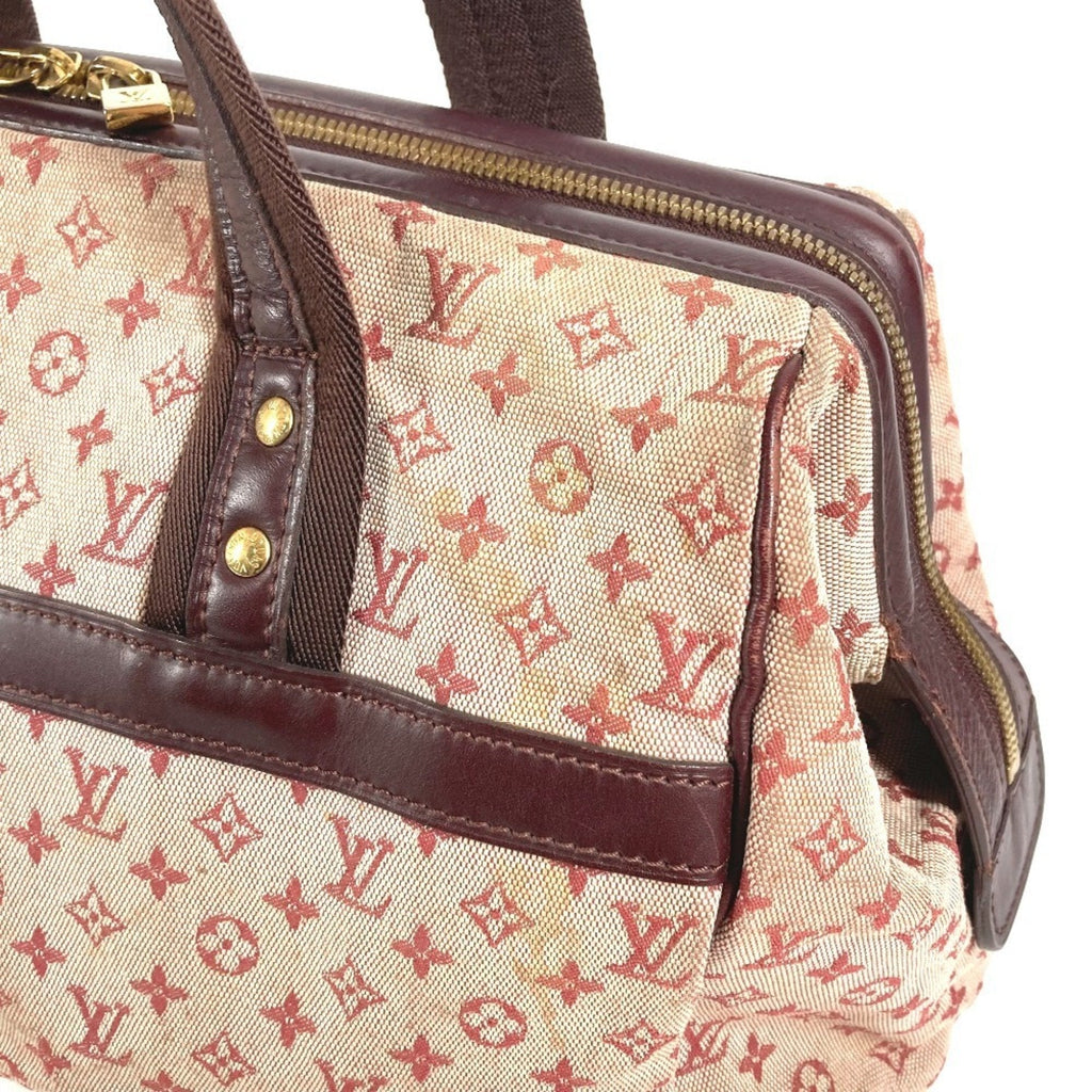 Louis Vuitton Cerise Monogram Red Color Monogram Mini Boston Bag Handbag (Pre-Owned)
