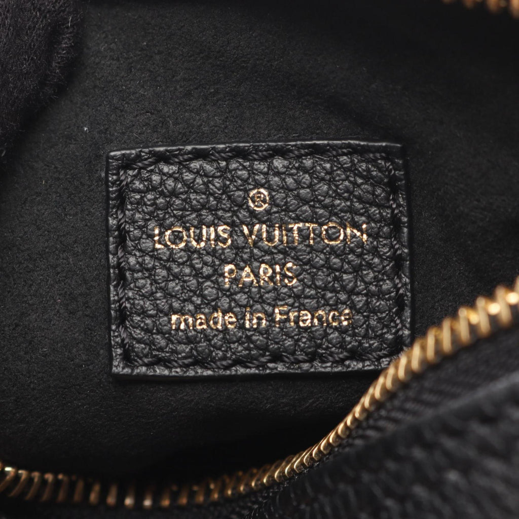 Louis Vuitton Black Leather Handbag (Pre-Owned)