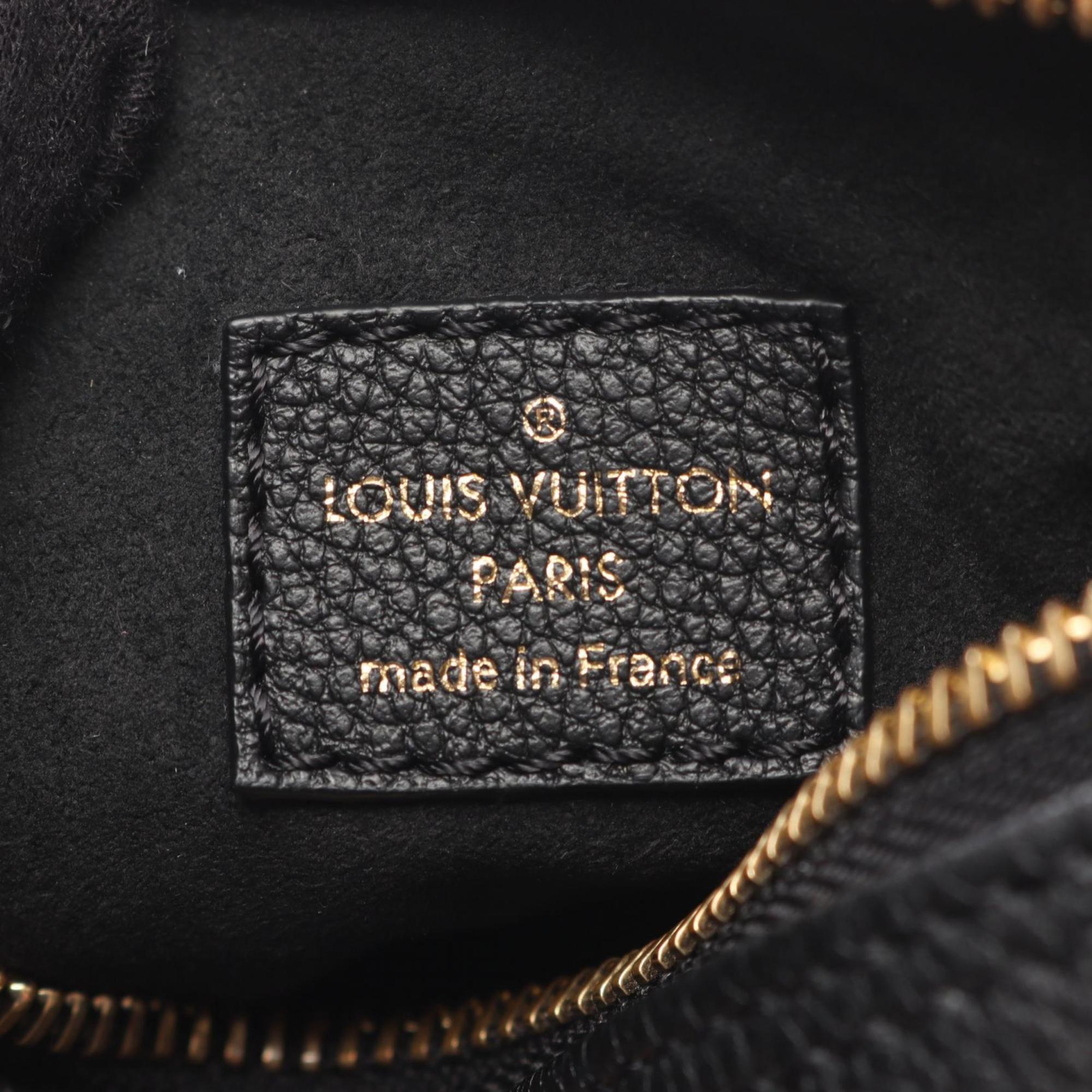 Louis Vuitton Black Leather Handbag (Pre-Owned)