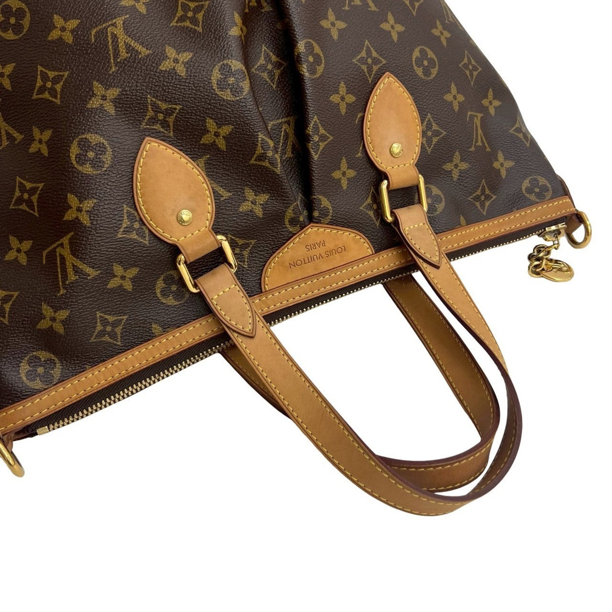 Louis Vuitton Brown Leather Pvc Handbag Shoulder Bag Tote Bag (Pre-Owned)