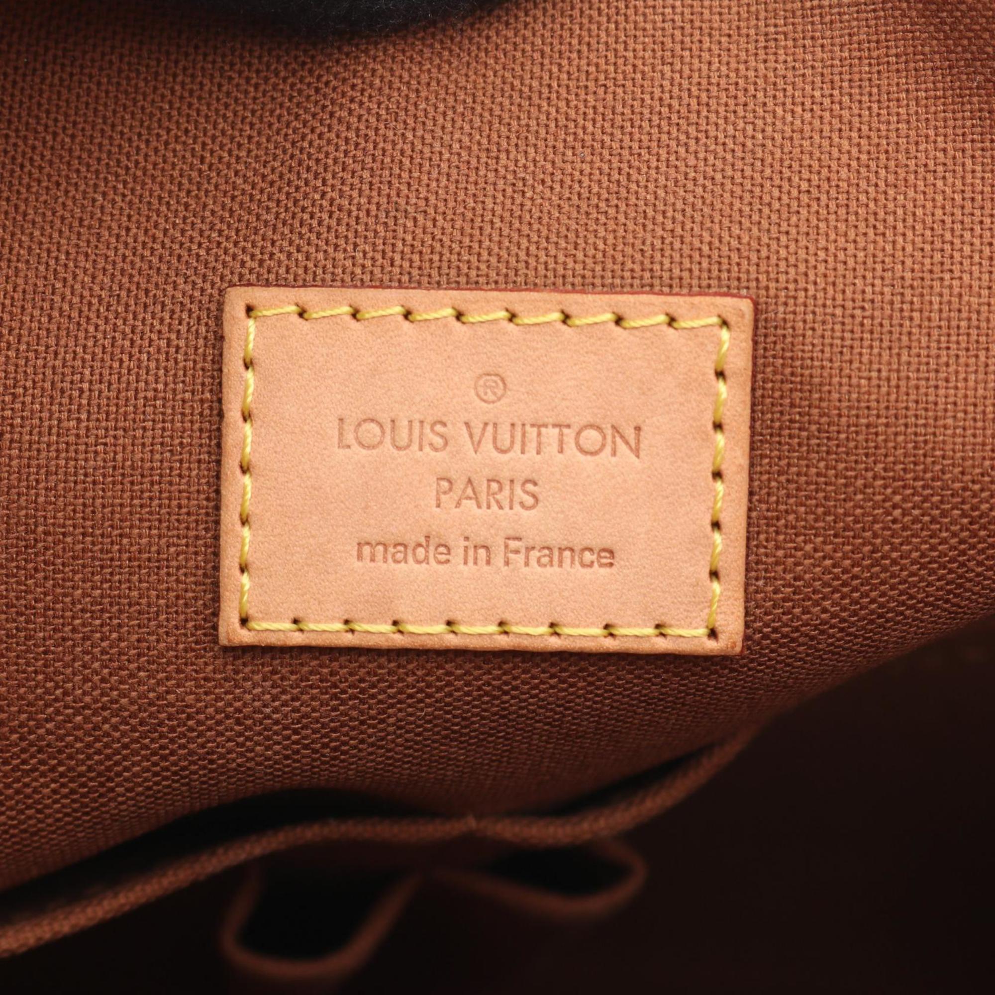Louis Vuitton Monogram Brown Coated Canvas Leather Shoulder Bag (Pre-Owned)