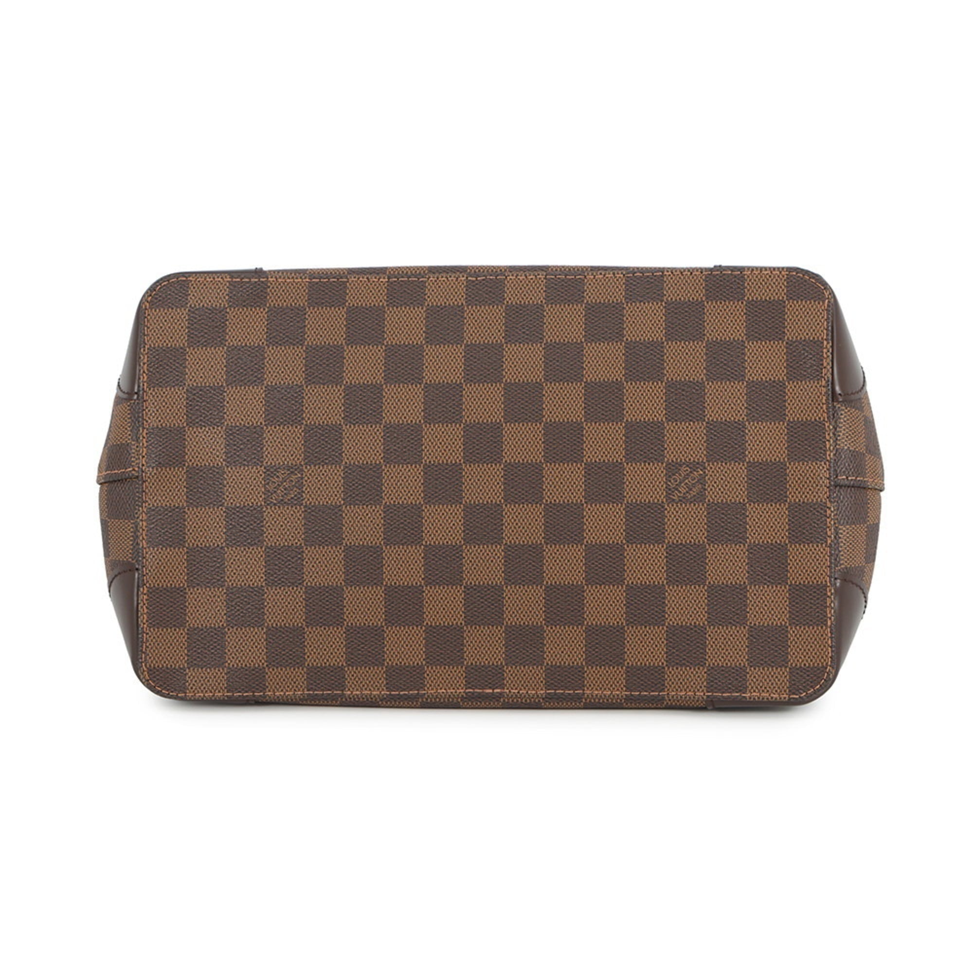 Louis Vuitton Damier Damier Canvas Ebene Red Color Handbag Shoulder Bag Tote Bag (Pre-Owned)