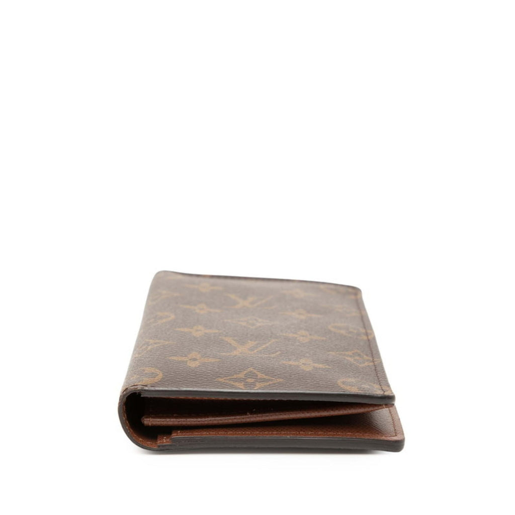 Louis Vuitton Brown Pvc Leather Long Wallet (Bi-Fold) (Pre-Owned)