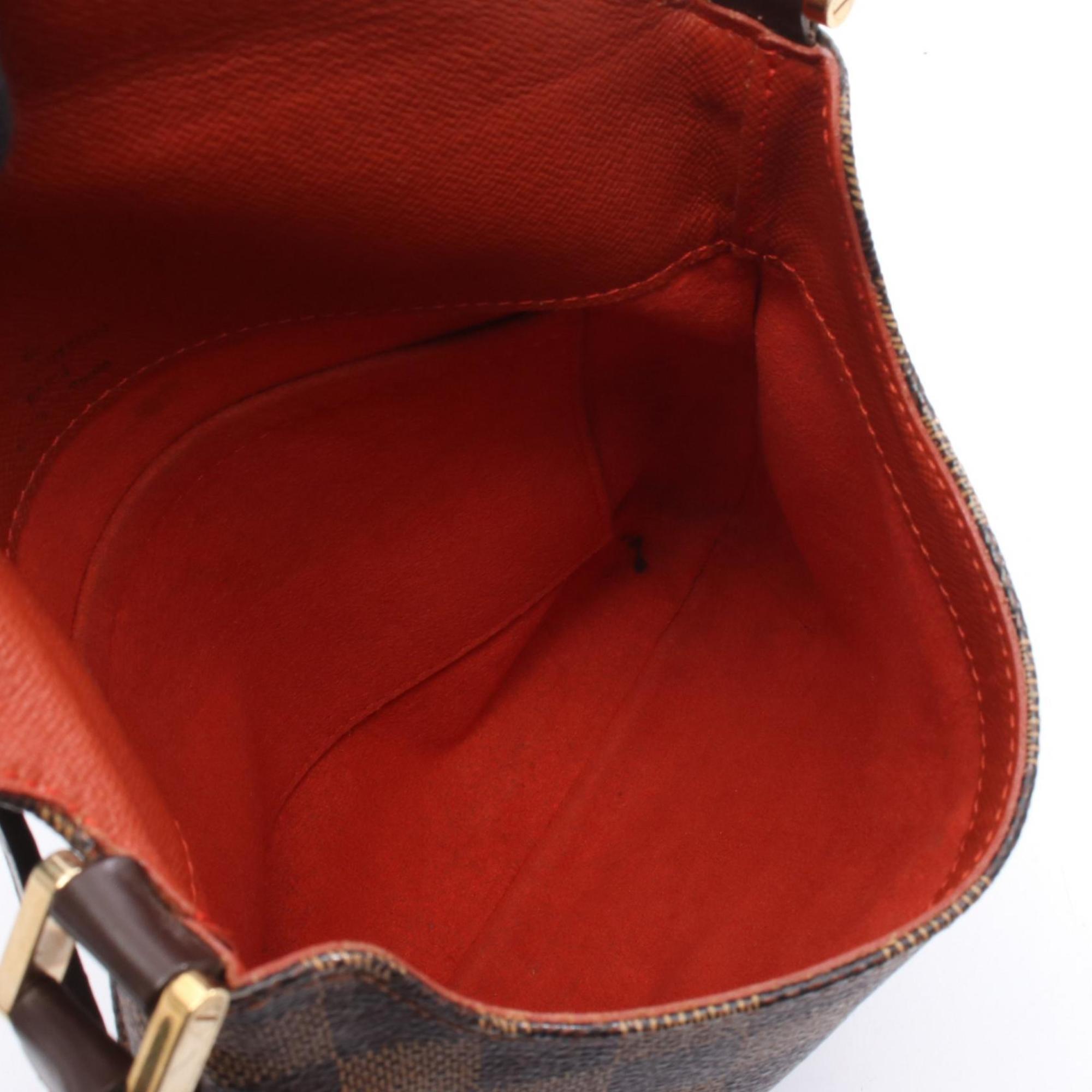 Louis Vuitton Brown Damier Canvas Coated Canvas Leather Shoulder Bag (Pre-Owned)