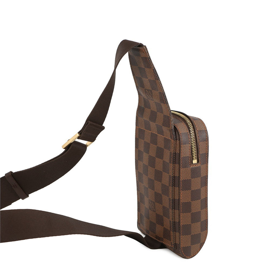 Louis Vuitton Brown Damier Canvas Ebene Damier Canvas Pouch Shoulder Bag Sling Bag (Pre-Owned)