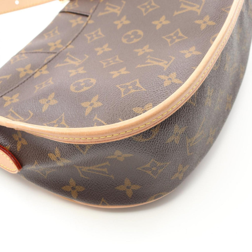 Louis Vuitton Brown Coated Canvas Leather Shoulder Bag (Pre-Owned)