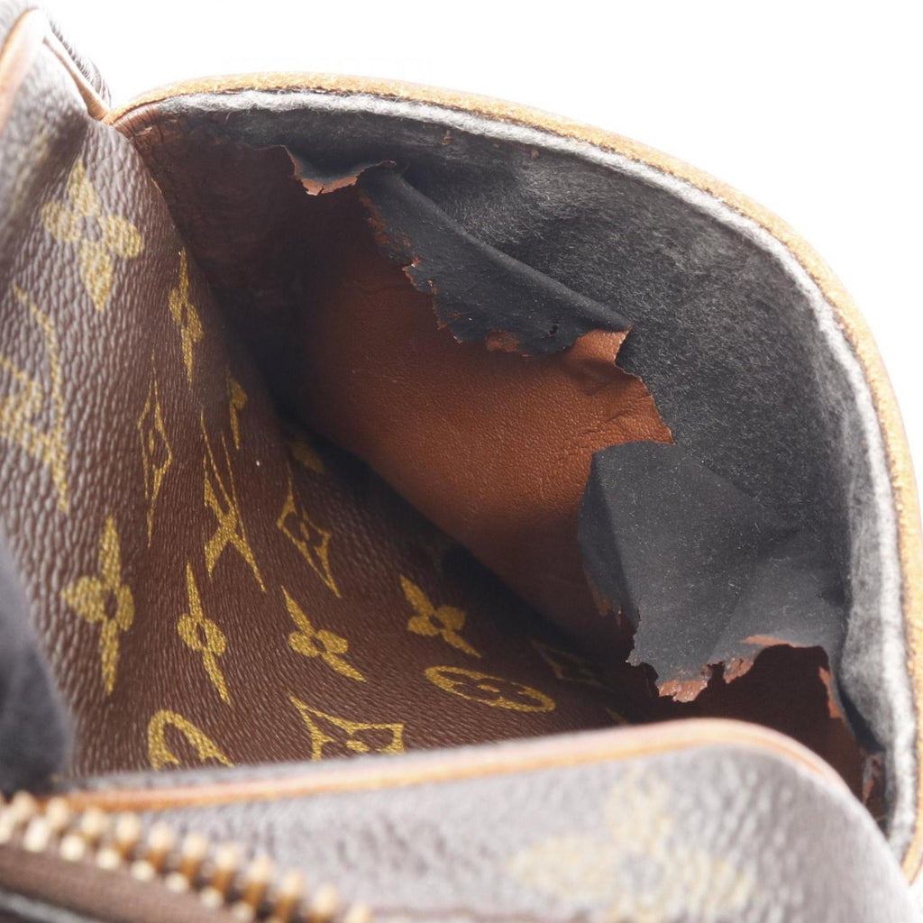 Louis Vuitton Brown Pvc Coated Canvas Leather Shoulder Bag (Pre-Owned)