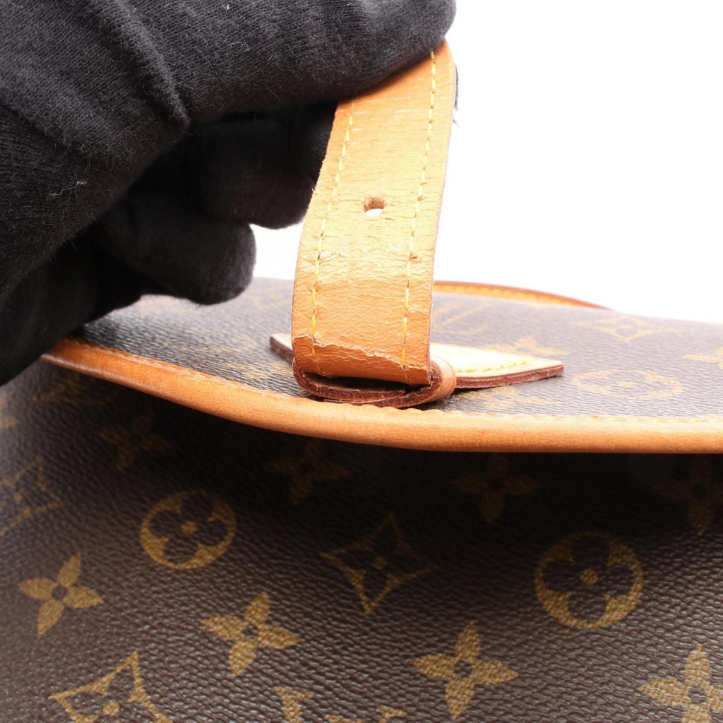 Louis Vuitton Monogram Brown Coated Canvas Leather Handbag (Pre-Owned)