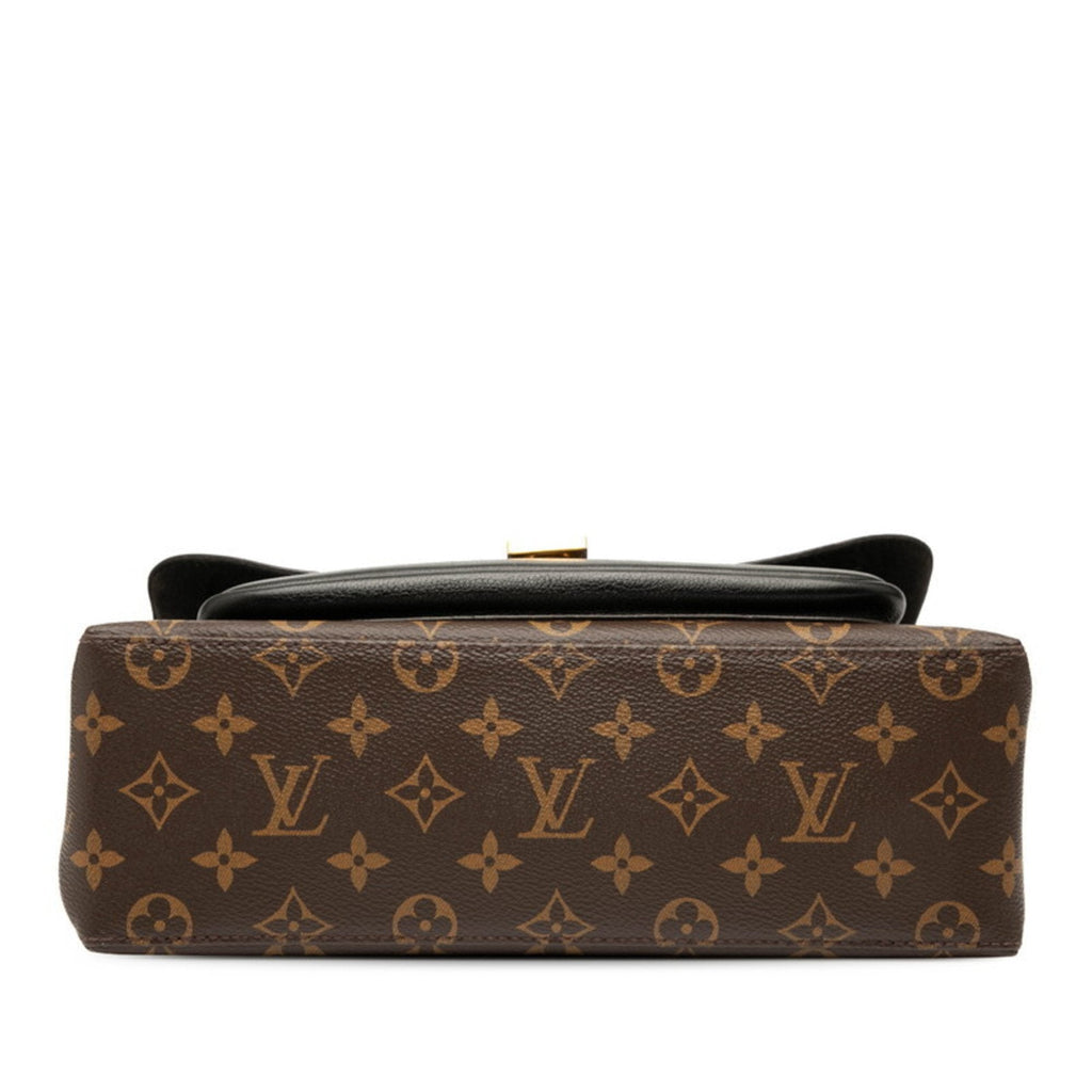 Louis Vuitton Black Brown Pvc Leather Handbag Shoulder Bag (Pre-Owned)