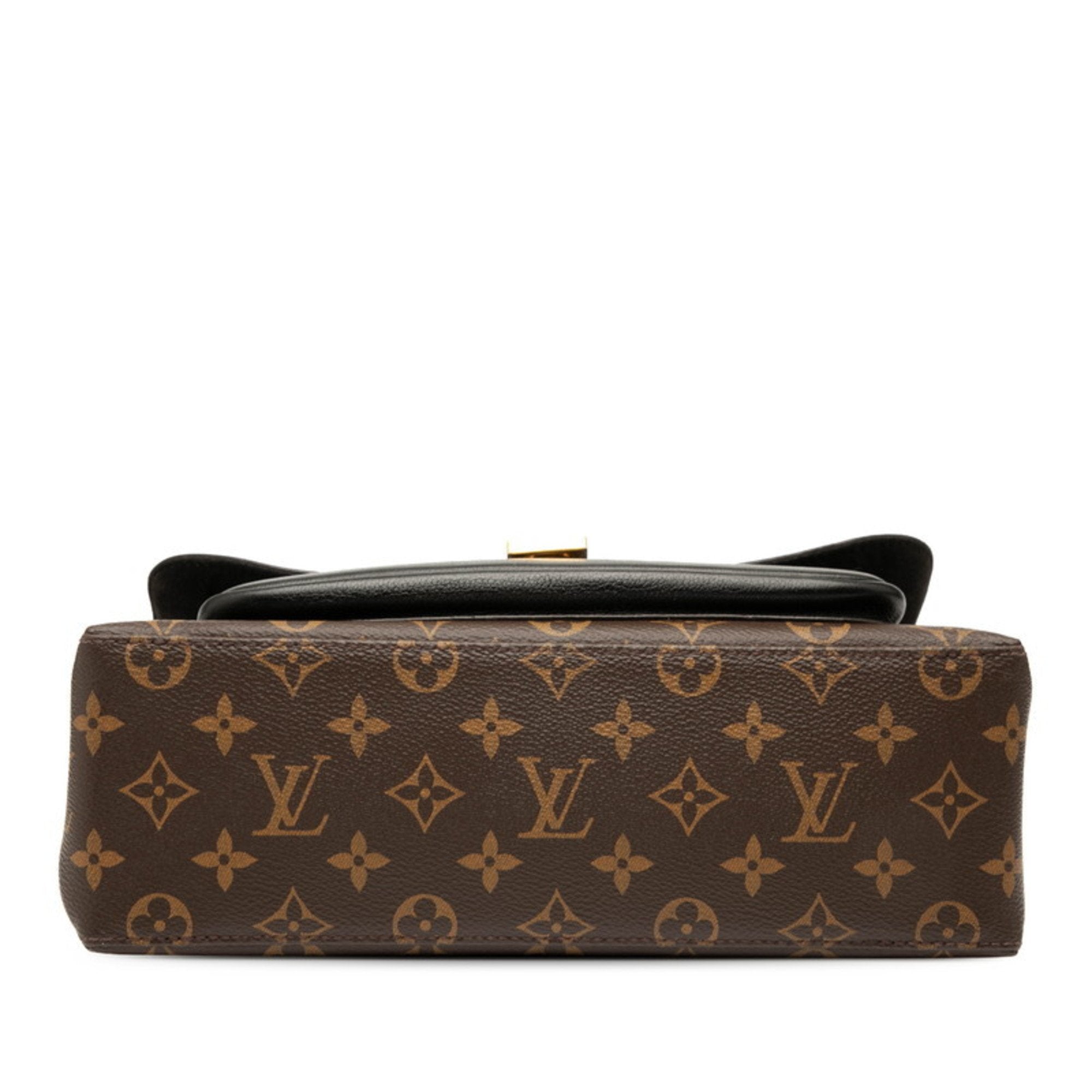 Louis Vuitton Black Brown Pvc Leather Handbag Shoulder Bag (Pre-Owned)