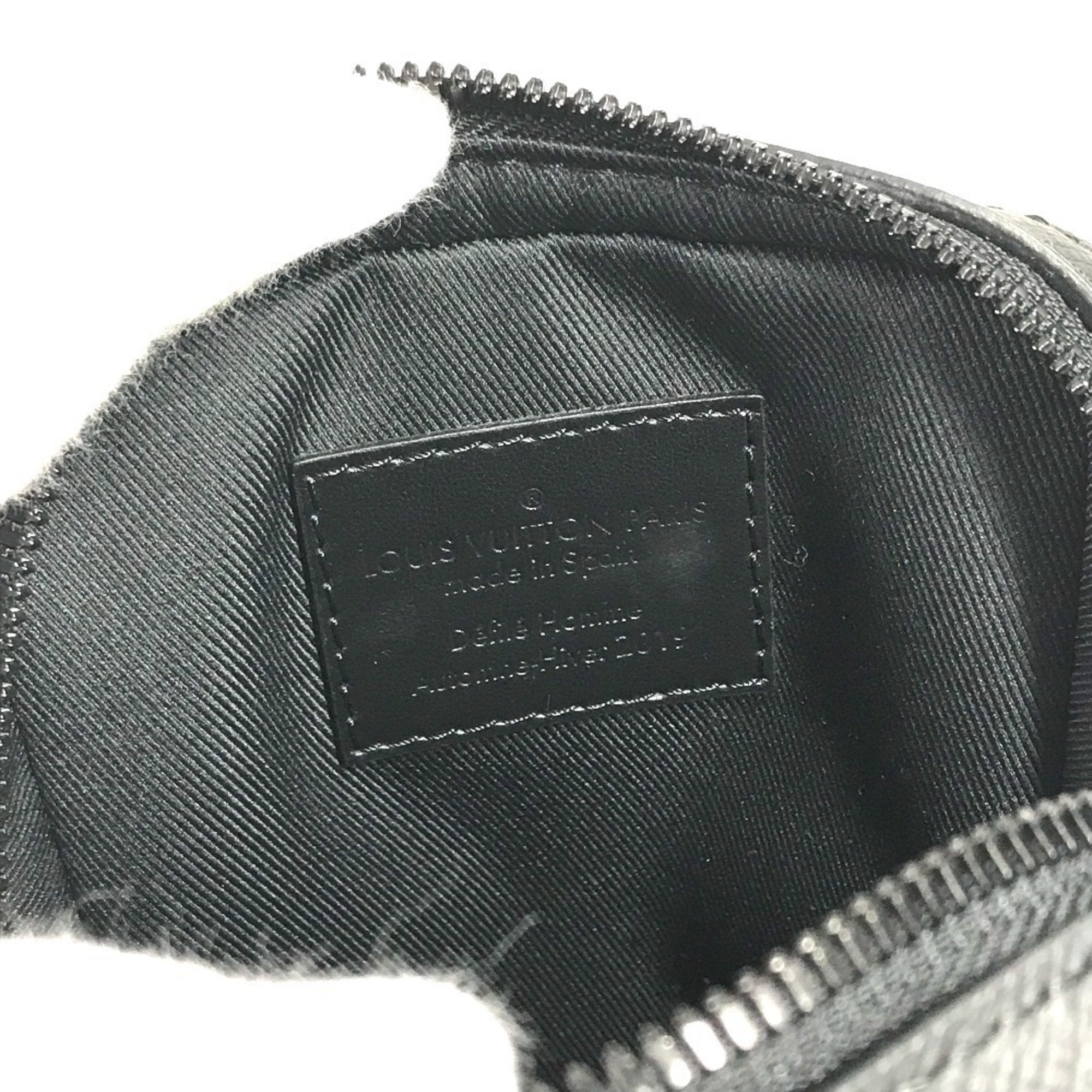 Louis Vuitton Black Multi-Color Taiga Leather Pochette Shoulder Bag (Pre-Owned)