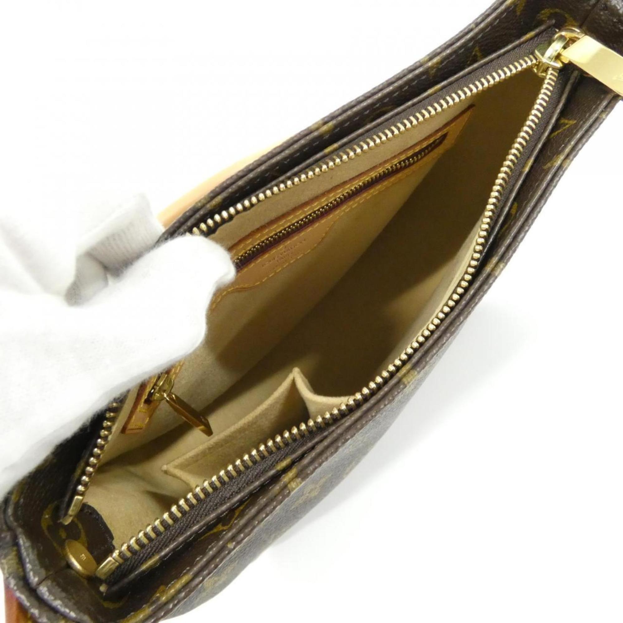 Louis Vuitton Brown Coated Canvas Shoulder Bag (Pre-Owned)
