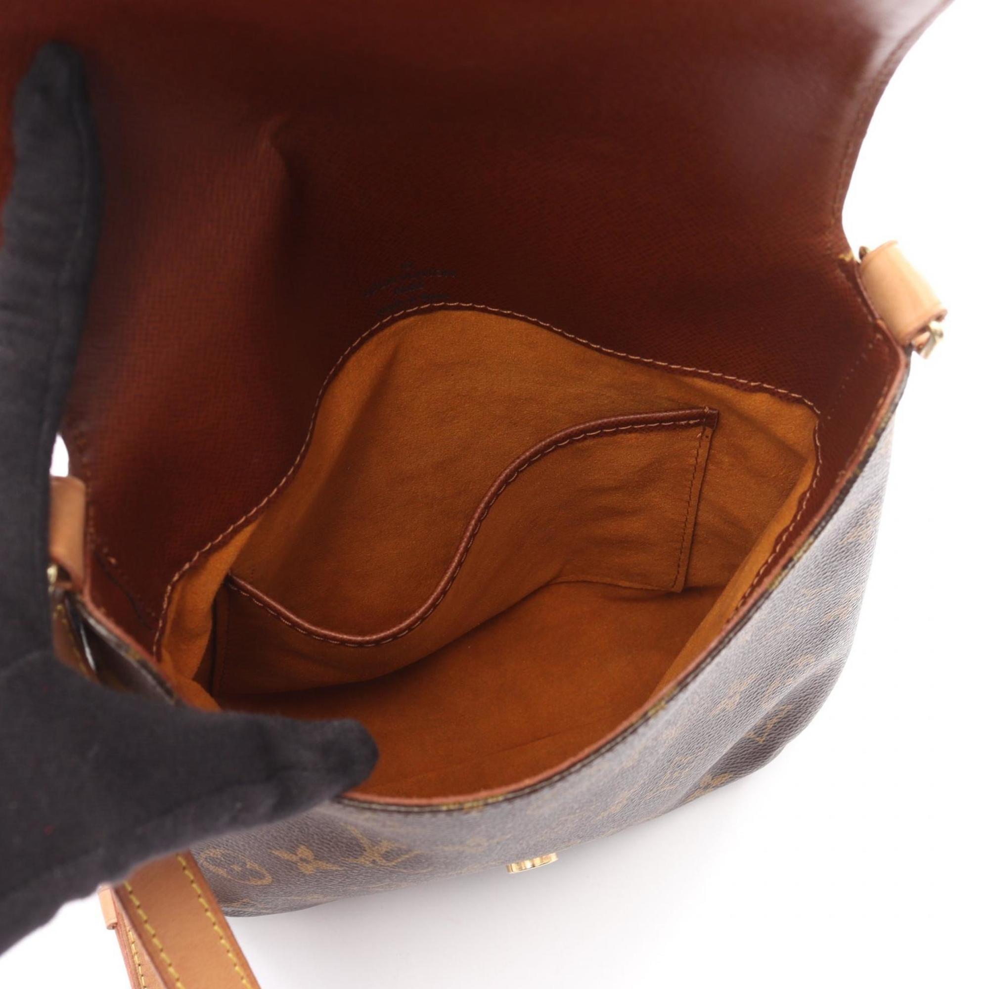 Louis Vuitton Brown Coated Canvas Pvc Monogram Leather Shoulder Bag (Pre-Owned)