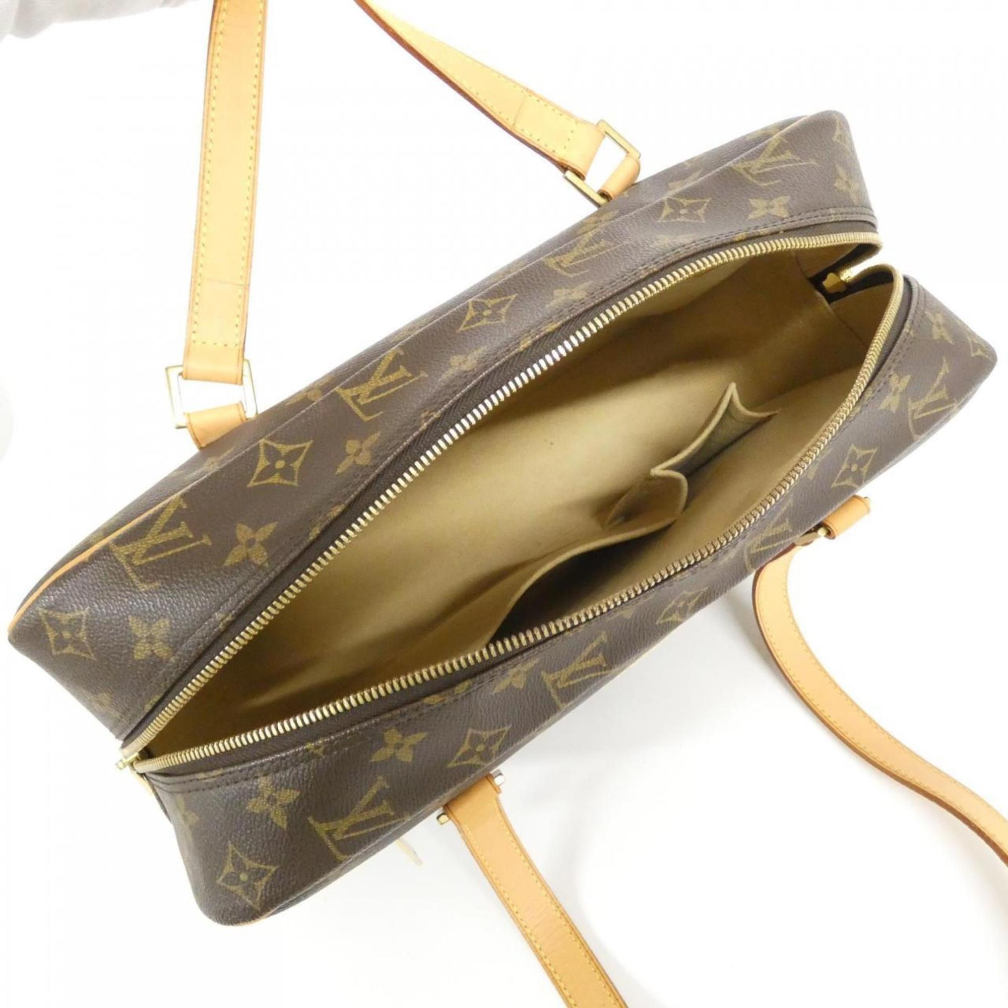 Louis Vuitton Marron Coated Canvas Shoulder Bag (Pre-Owned)