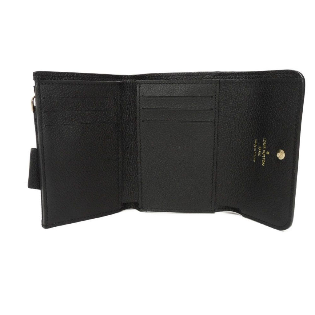 Louis Vuitton Monogram Empreinte Black Noir Monogram Empreinte Wallet (Tri-Fold) (Pre-Owned)