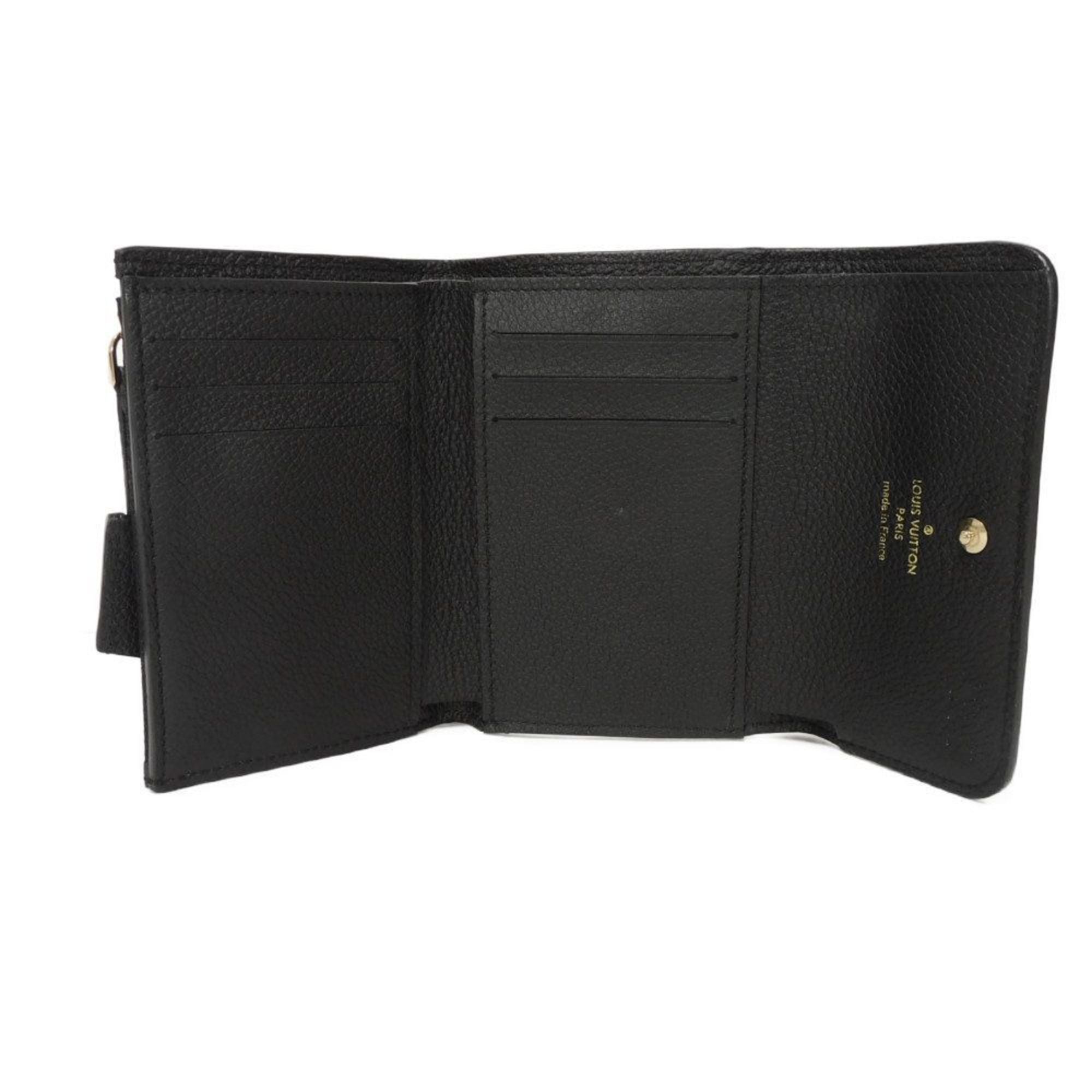 Louis Vuitton Monogram Empreinte Black Noir Monogram Empreinte Wallet (Tri-Fold) (Pre-Owned)