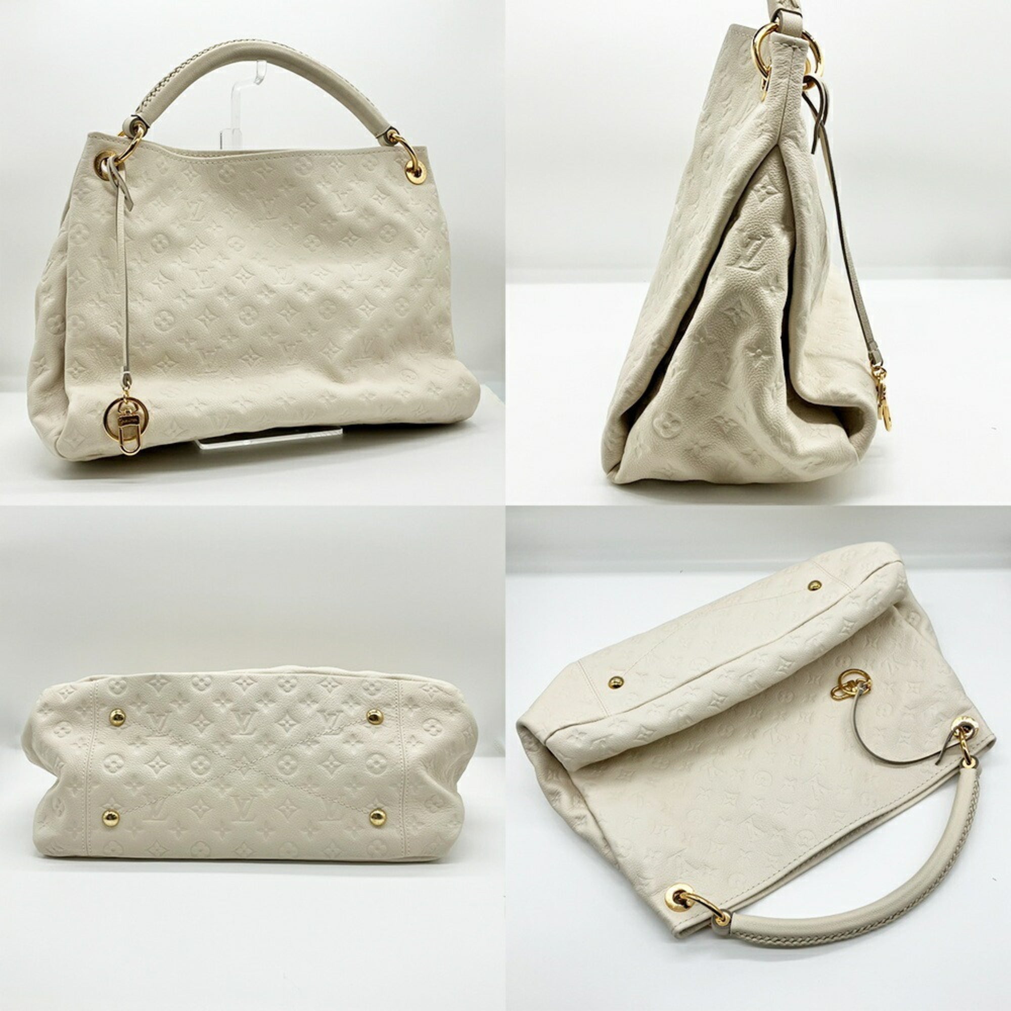 Louis Vuitton Monogram Empreinte Ivory Neige Monogram Empreinte Handbag (Pre-Owned)